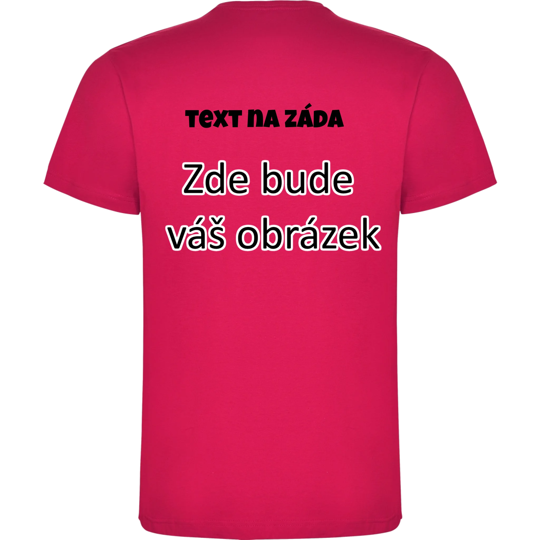 CHLAPECKÉ TRIČKO krátký rukáv DOGO s vaším motivem/fotkou potisk jen na záda chlapecké DOGO Růže