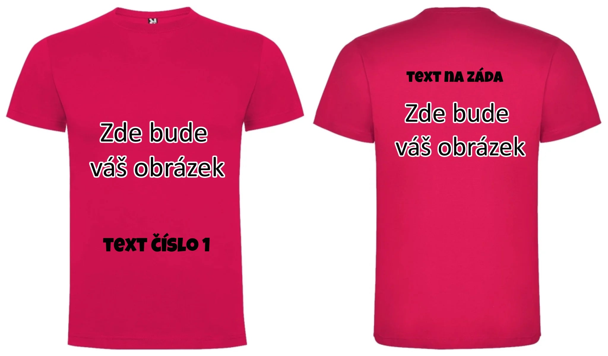 CHLAPECKÉ TRIČKO krátký rukáv DOGO s vaším motivem/fotkou oboustranný potisk chlapecké DOGO Růže