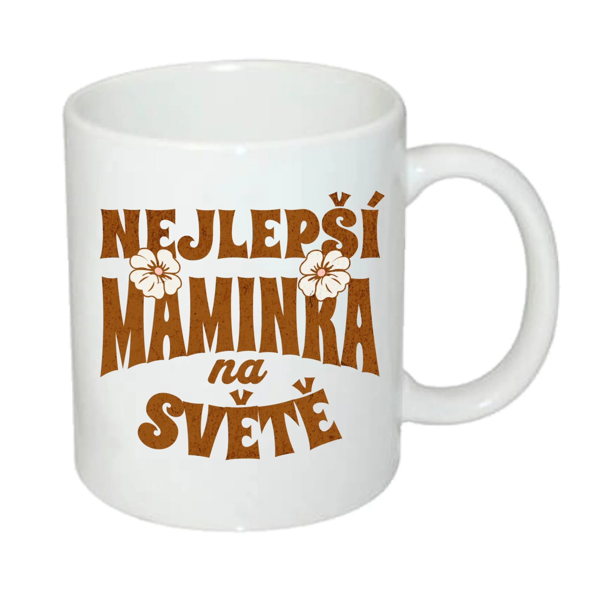 NEJ MÁMA (výběr ze 20 motivů) hrníček potisk jen dopředu hrníček Bílý 330 ml