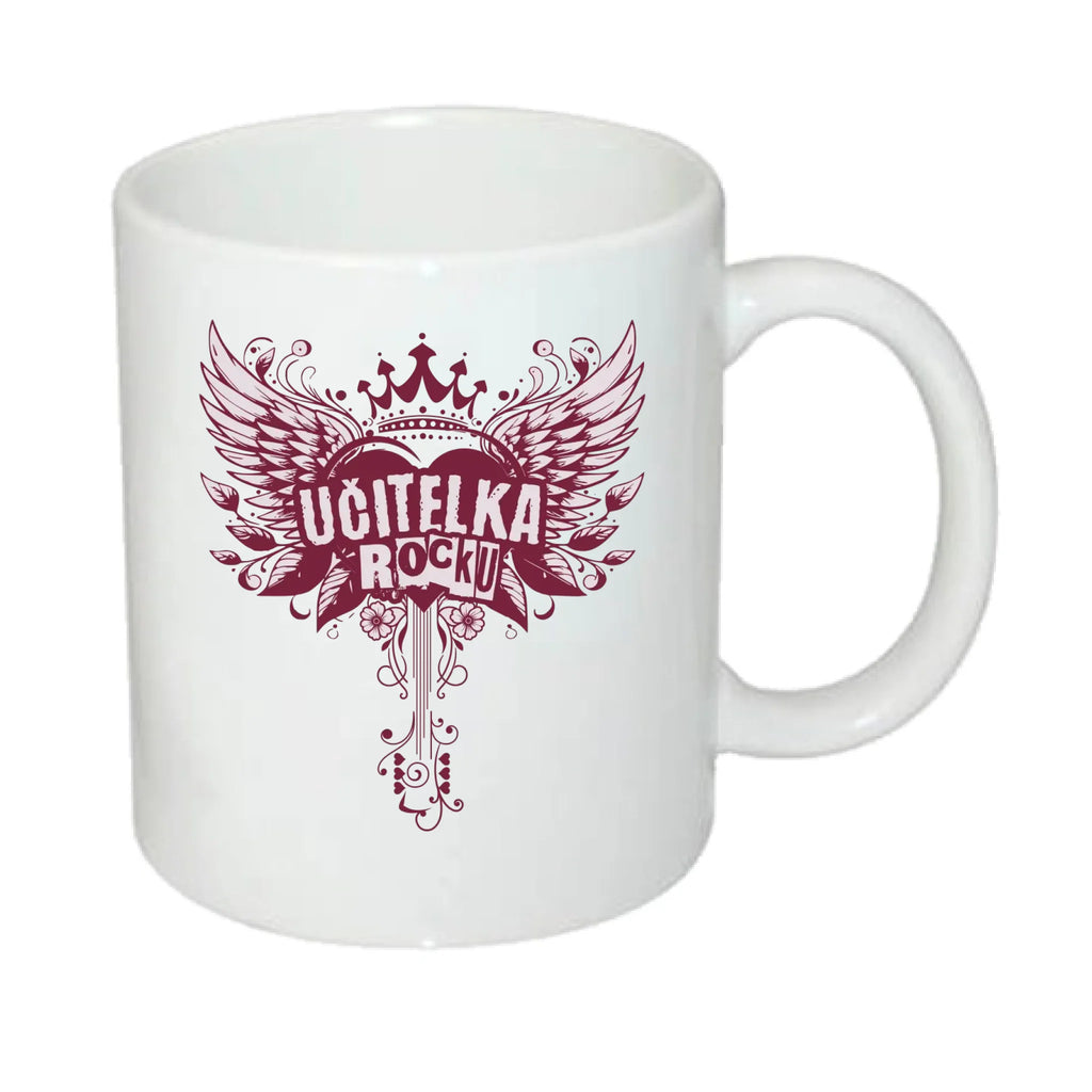 UČITELKA (17+ motivů) MOŽNOST OBOUSTRANNĚHO POTISKU hrníček potisk jen dopředu hrníček Bílý 330 ml