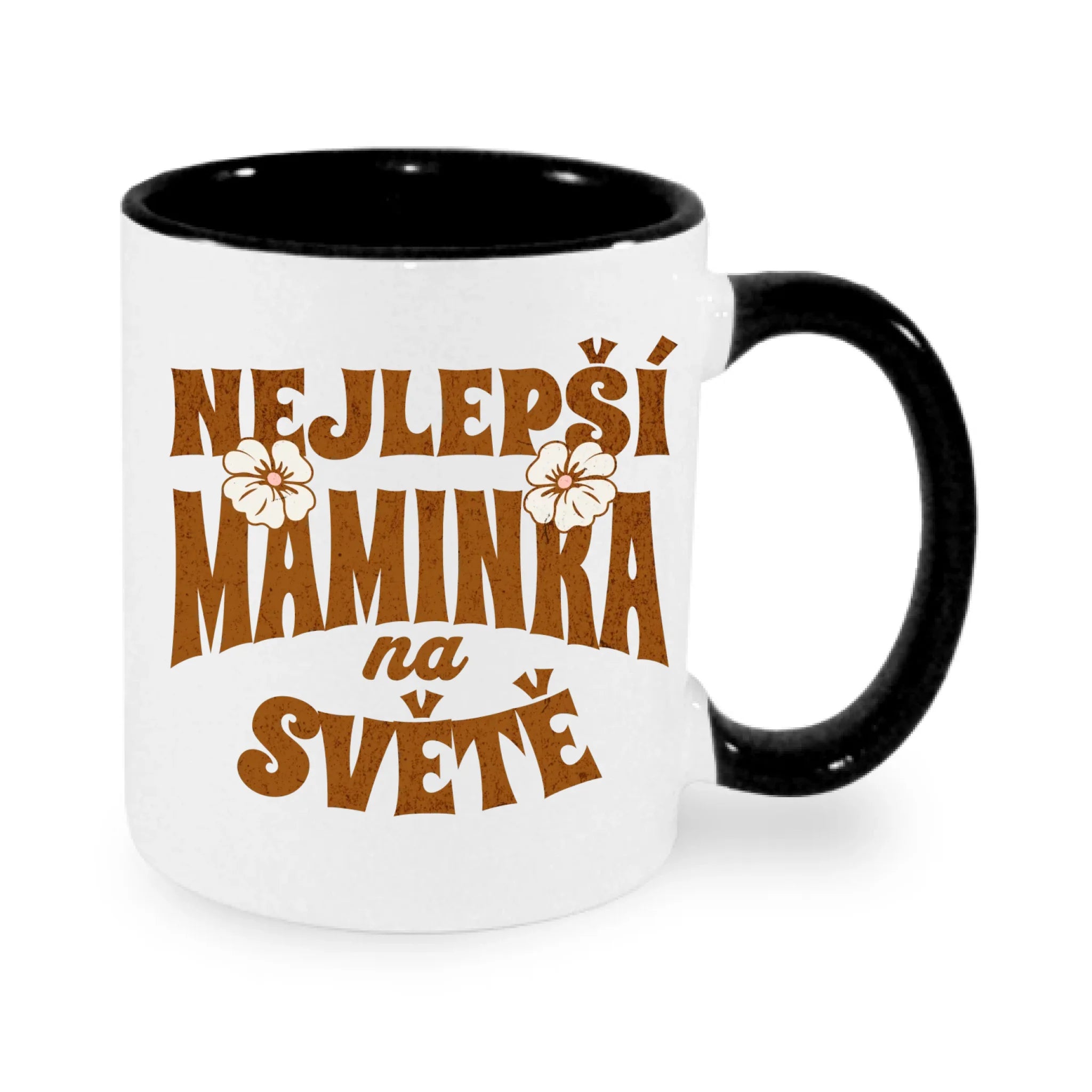 NEJ MÁMA (výběr ze 20 motivů) hrníček potisk jen dopředu hrníček Bílá černá 330 ml