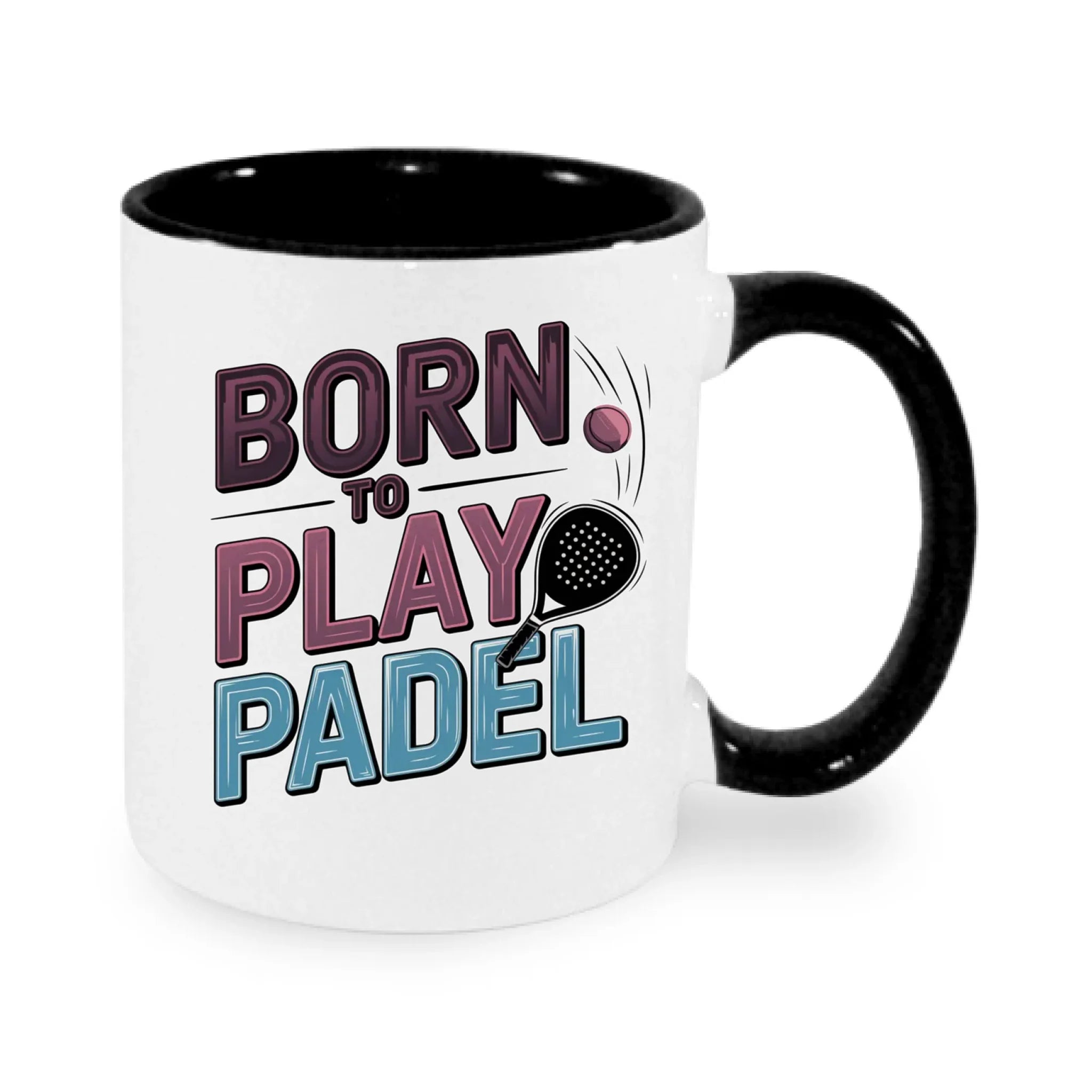 PRO HRÁČE PADELU (výběr z 18+ motivů) hrníček potisk jen dopředu hrníček Bílá černá 330 ml