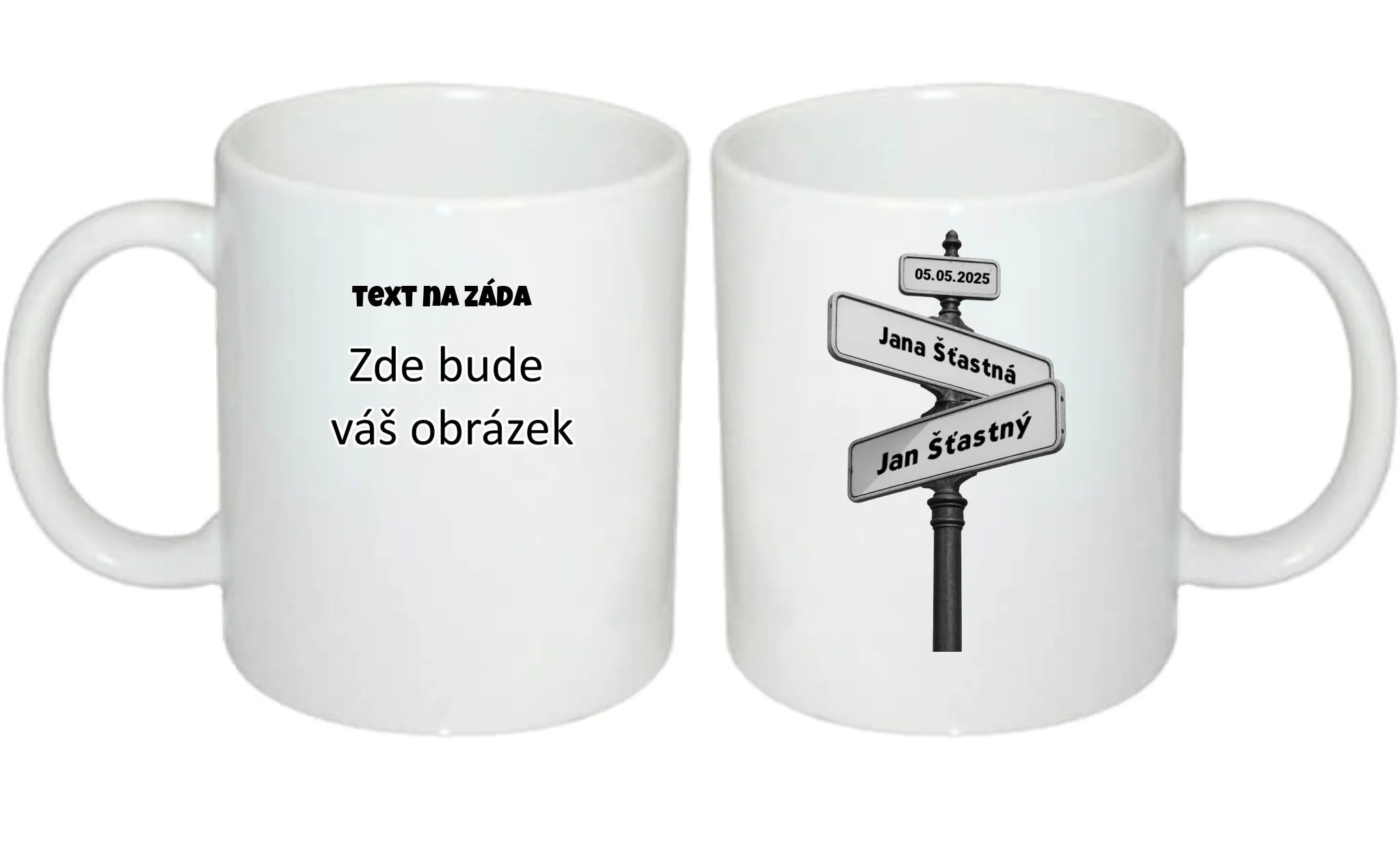 OD TOHO DNE JSME SPOLU hrníček oboustranný potisk hrníček Bílý 330 ml
