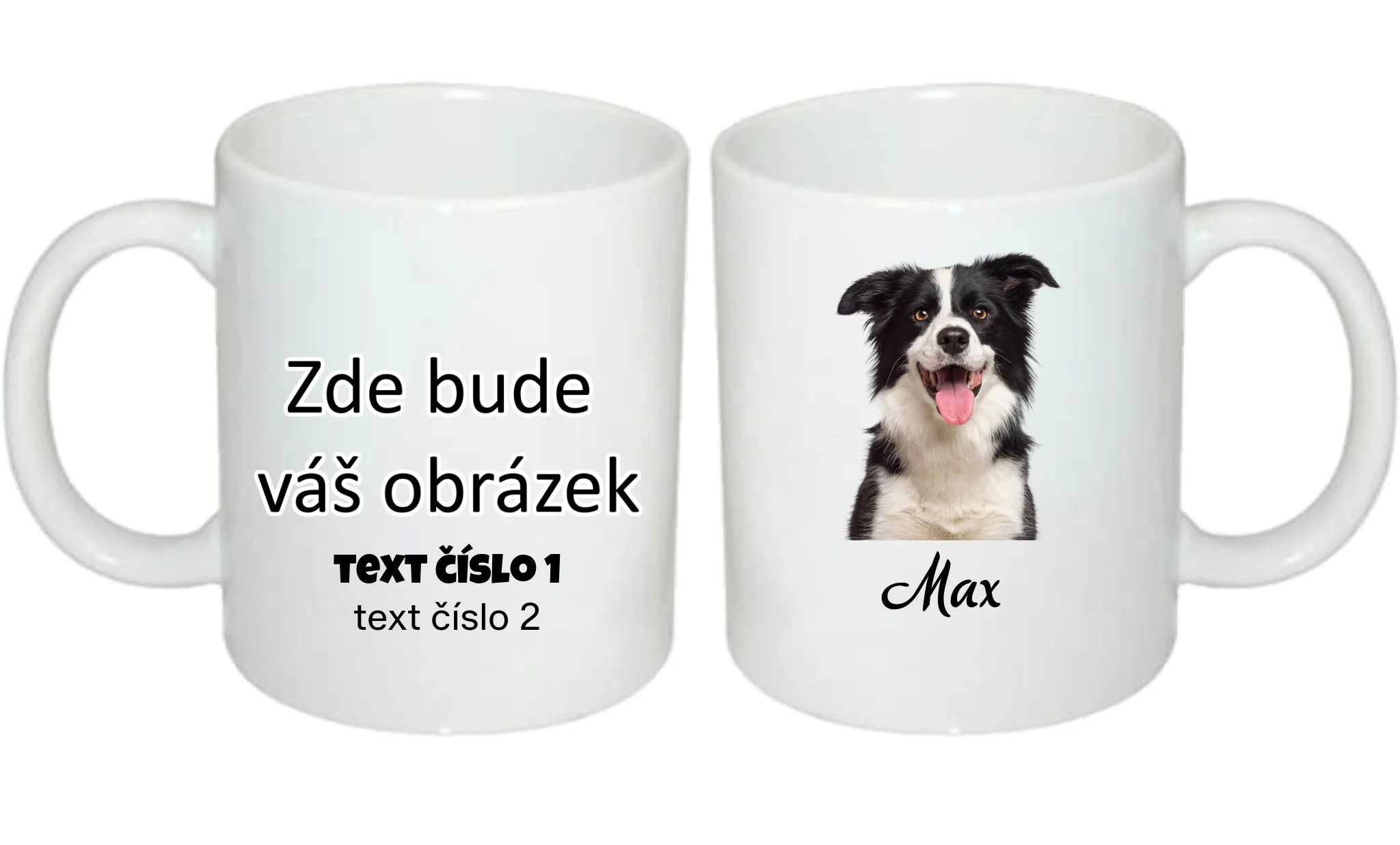 PORTRÉT - VLOŽÍTE FOTO A JMÉNO, ODSTRANÍ SE POZADÍ hrníček oboustranný potisk hrníček Bílý 330 ml