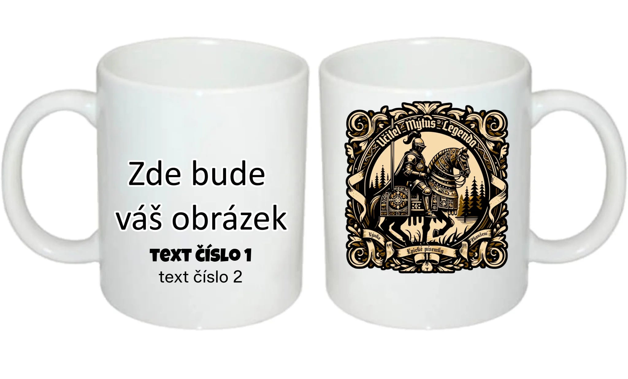 UČITEL (20+ motivů) hrníček oboustranný potisk hrníček Bílý 330 ml