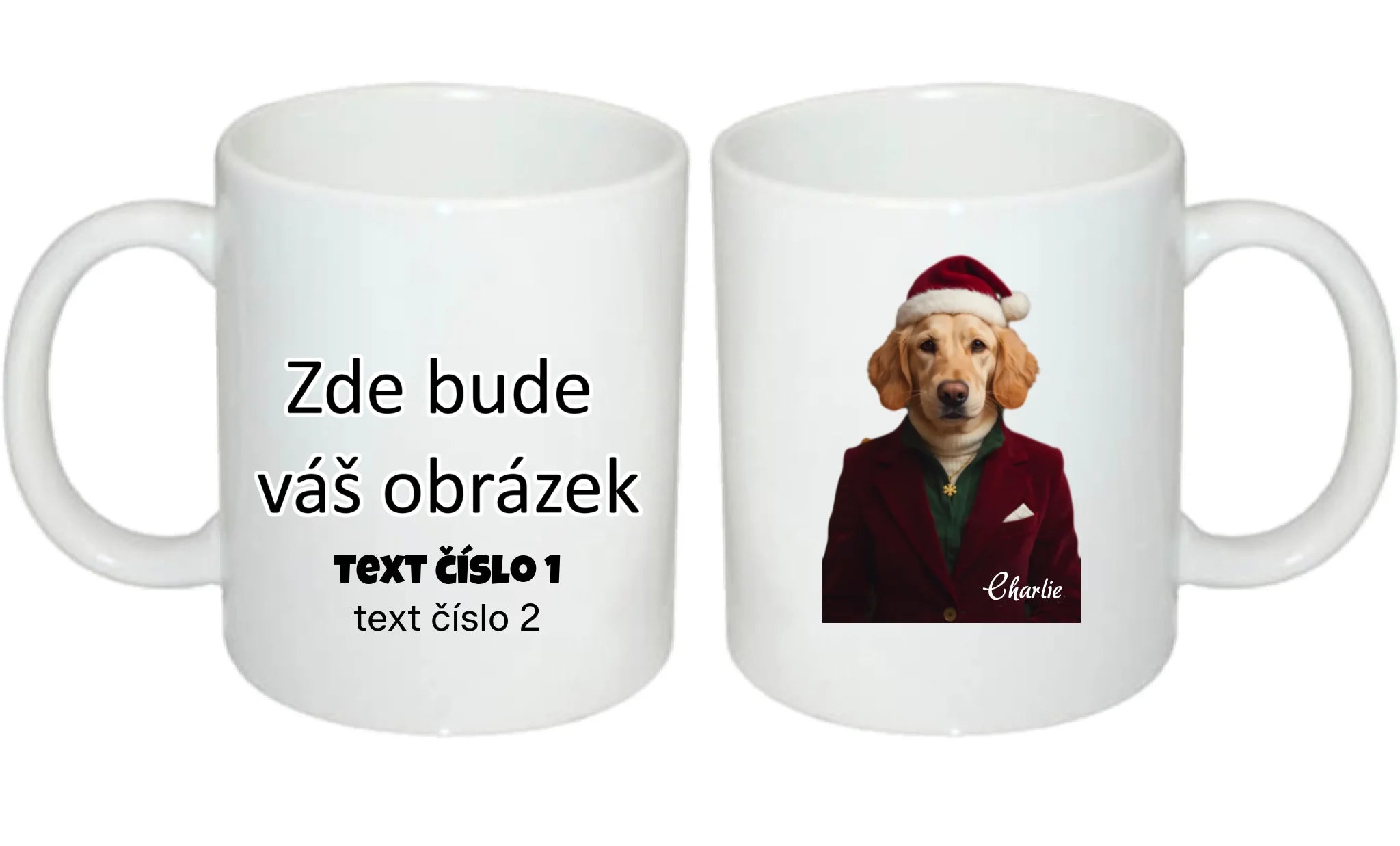 GLAMOUR PROMĚNA AI - VLOŽÍTE FOTO, DOPLNÍTE JMÉNO hrníček oboustranný potisk hrníček Bílý 330 ml