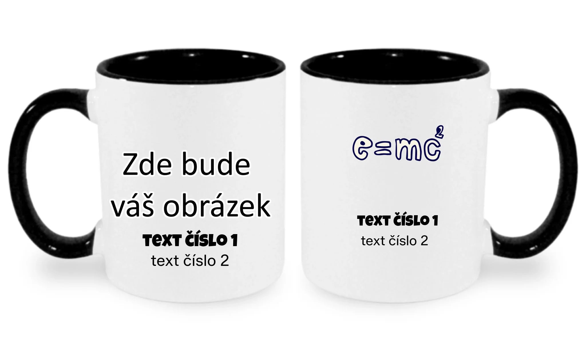 VÝBĚR OBRÁZKŮ S MOTIVEM UČITEL (10+motivů) a MOŽNOST DOPLNIT VLASTNÍ TEXTY hrníček oboustranný potisk hrníček Bílá černá 330 ml