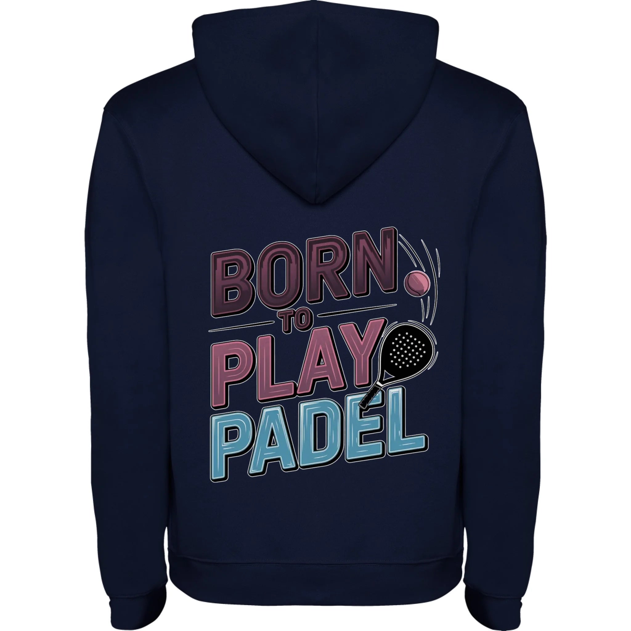 PRO HRÁČE PADELU (výběr z 18+ motivů) dětská mikina s kapucí potisk jen na záda dětská mikina urban Námořnická modrá melír