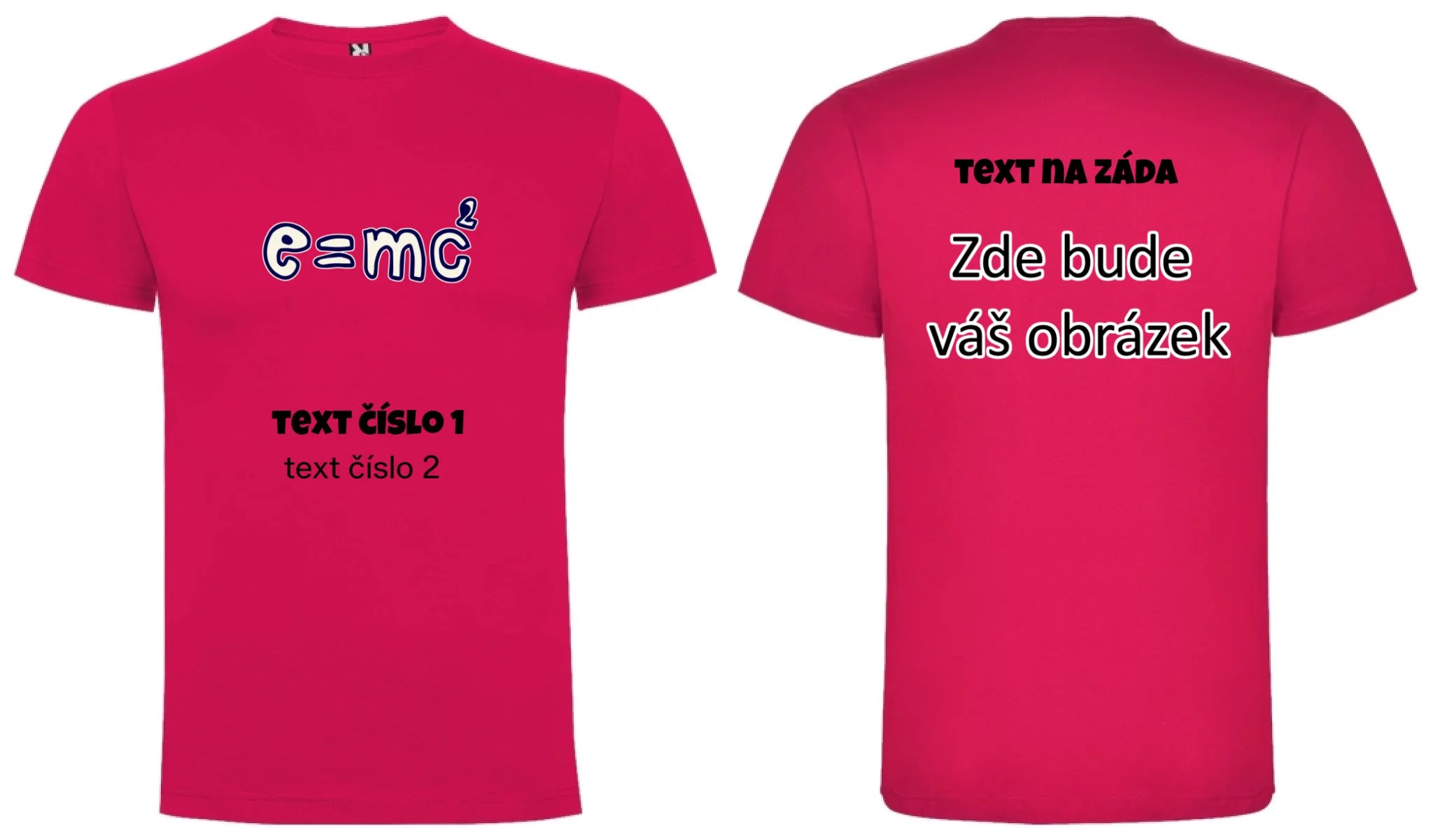 VÝBĚR OBRÁZKŮ S MOTIVEM UČITEL (10+motivů) a MOŽNOST DOPLNIT VLASTNÍ TEXTY pánské tričko oboustranný potisk pánské DOGO Růže