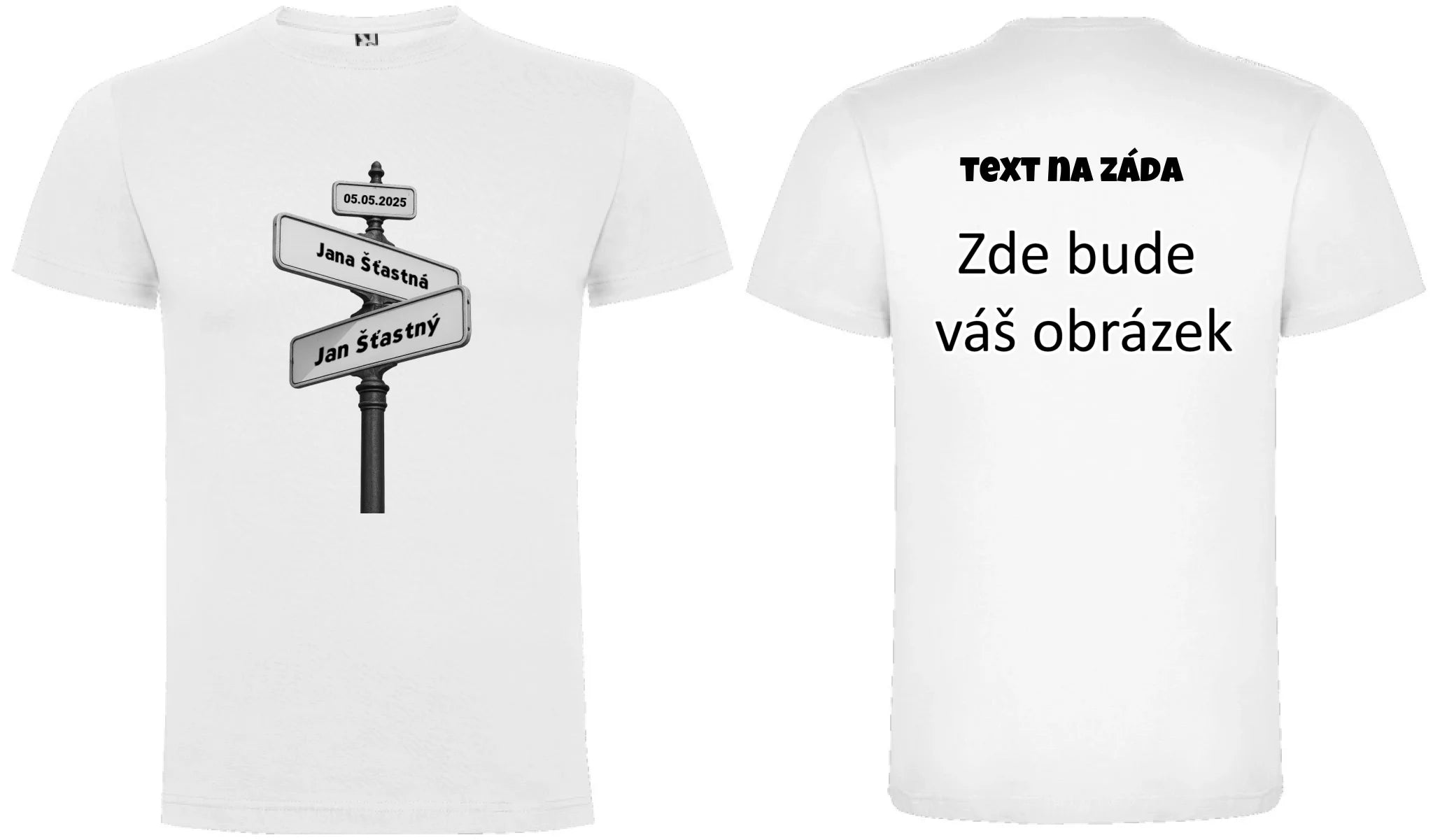 OD TOHO DNE JSME SPOLU pánské tričko oboustranný potisk pánské DOGO Bílá
