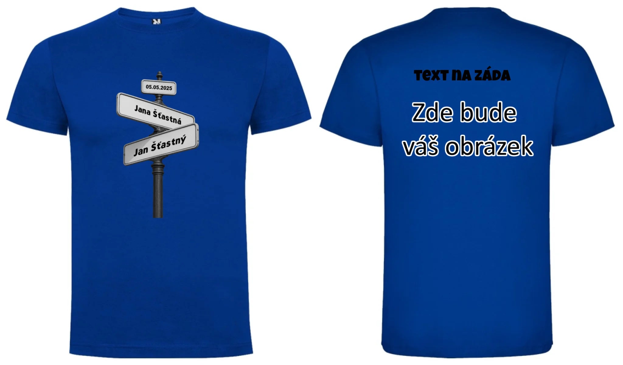 OD TOHO DNE JSME SPOLU pánské tričko oboustranný potisk pánské DOGO Modrá