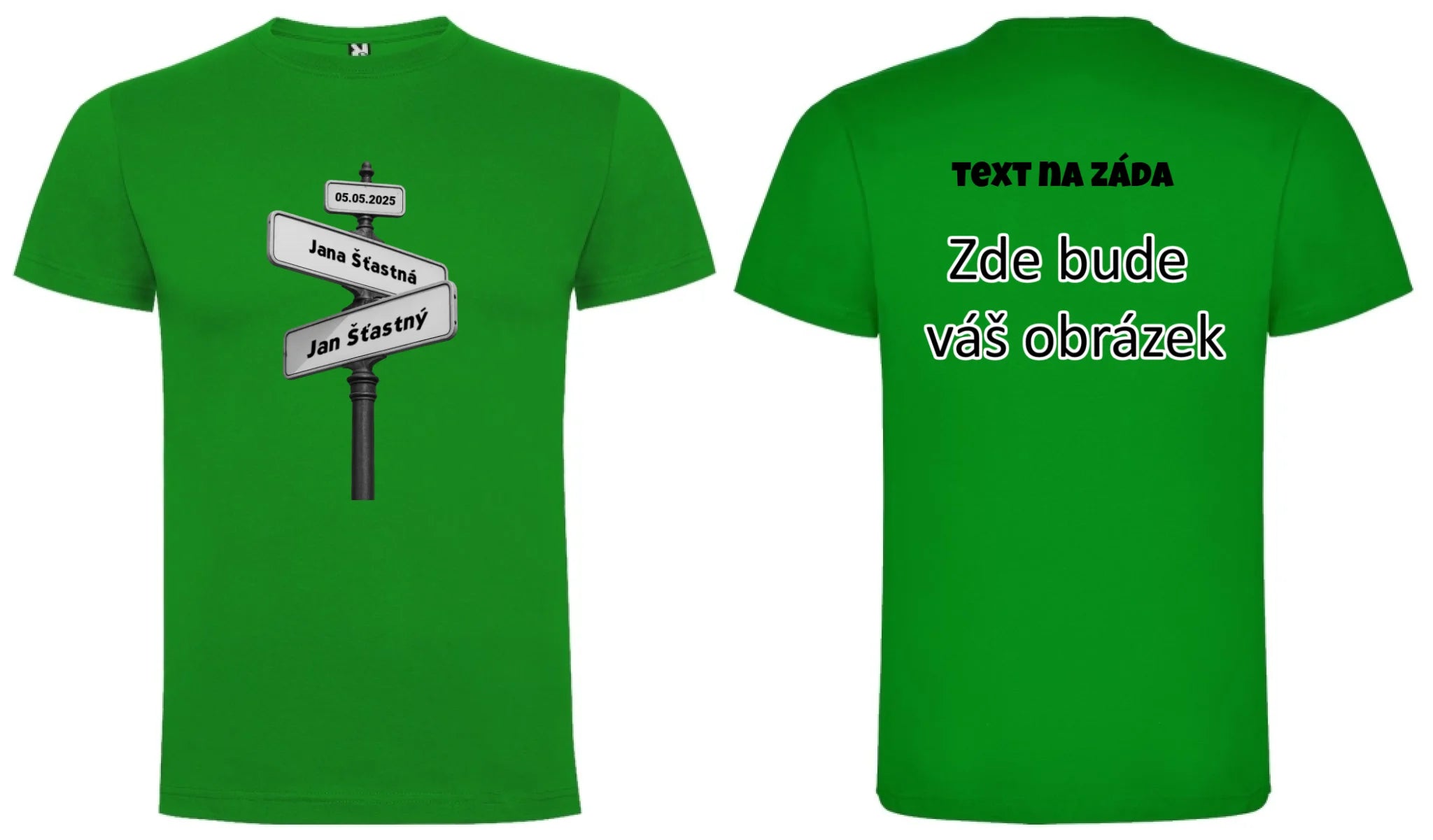 OD TOHO DNE JSME SPOLU pánské tričko oboustranný potisk pánské DOGO Zelená
