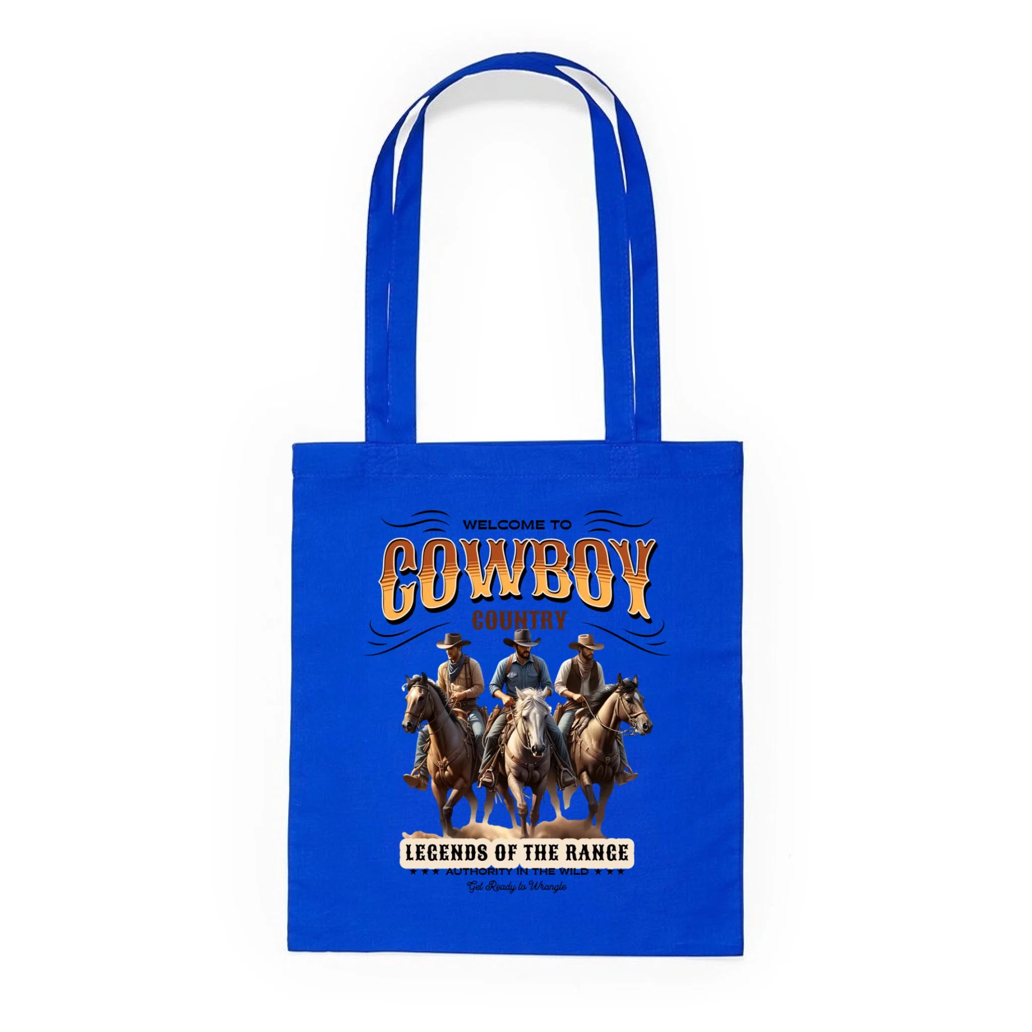 COWBOY 2 MOTIVY batoh, taška Plátěná taška KNOLL modrá 36x40