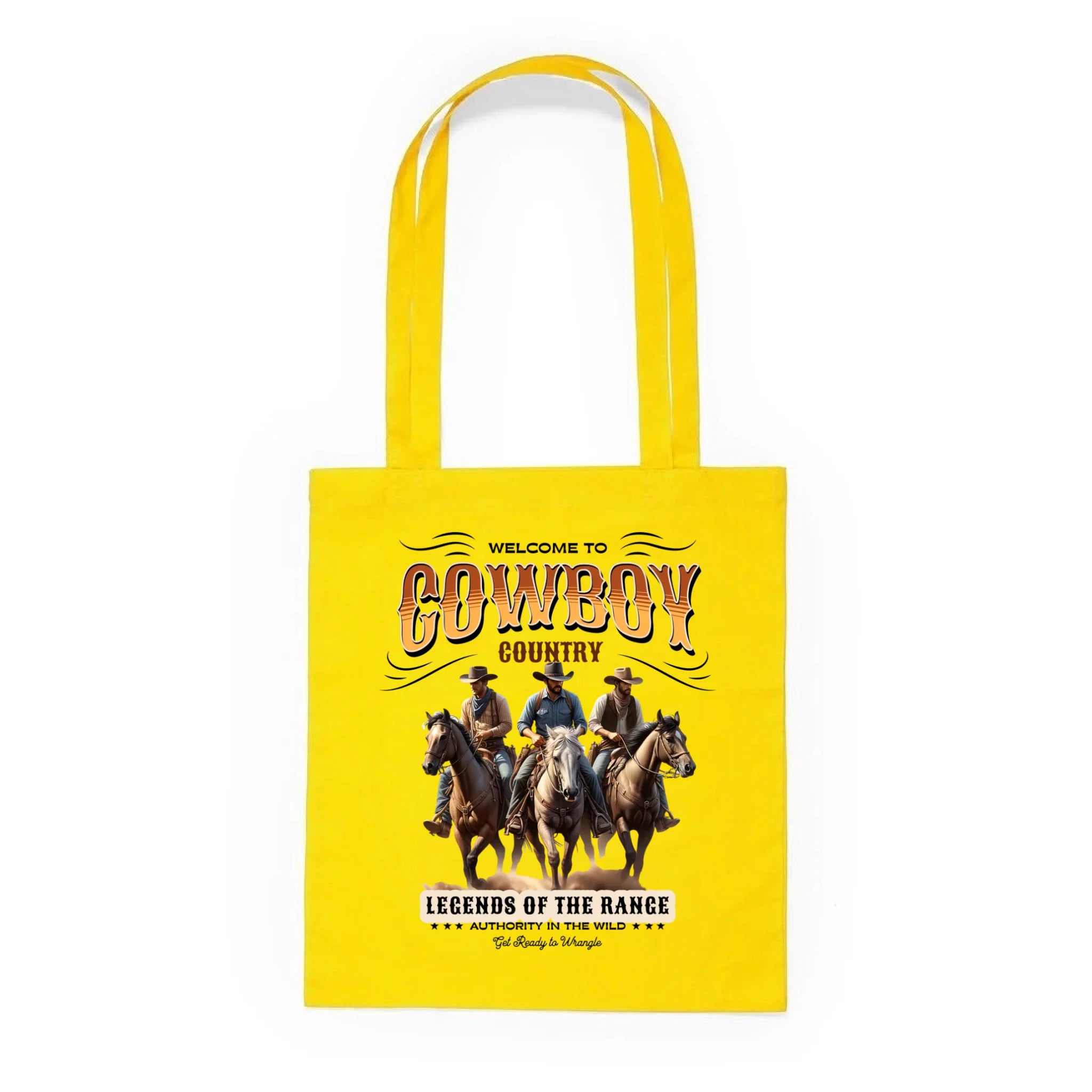BATOH nebo TAŠKA s motivem COWBOY (2+ motivy) Plátěná taška KNOLL žlutá 36x40