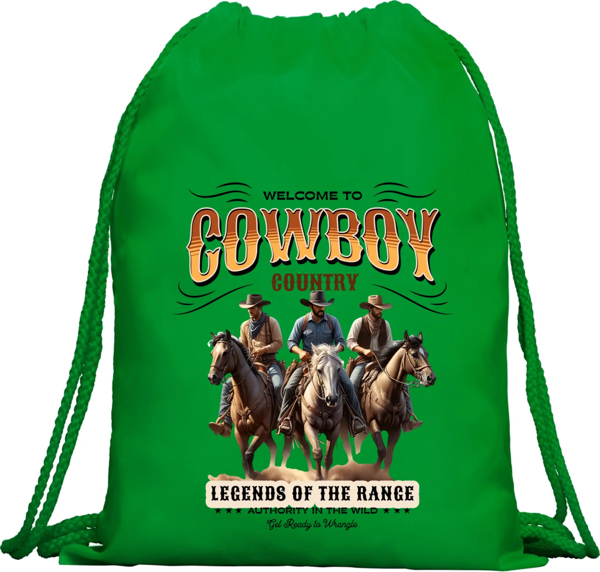 BATOH nebo TAŠKA s motivem COWBOY (2+ motivy) Multifunkční batoh KAGU zelená 35x45 cm