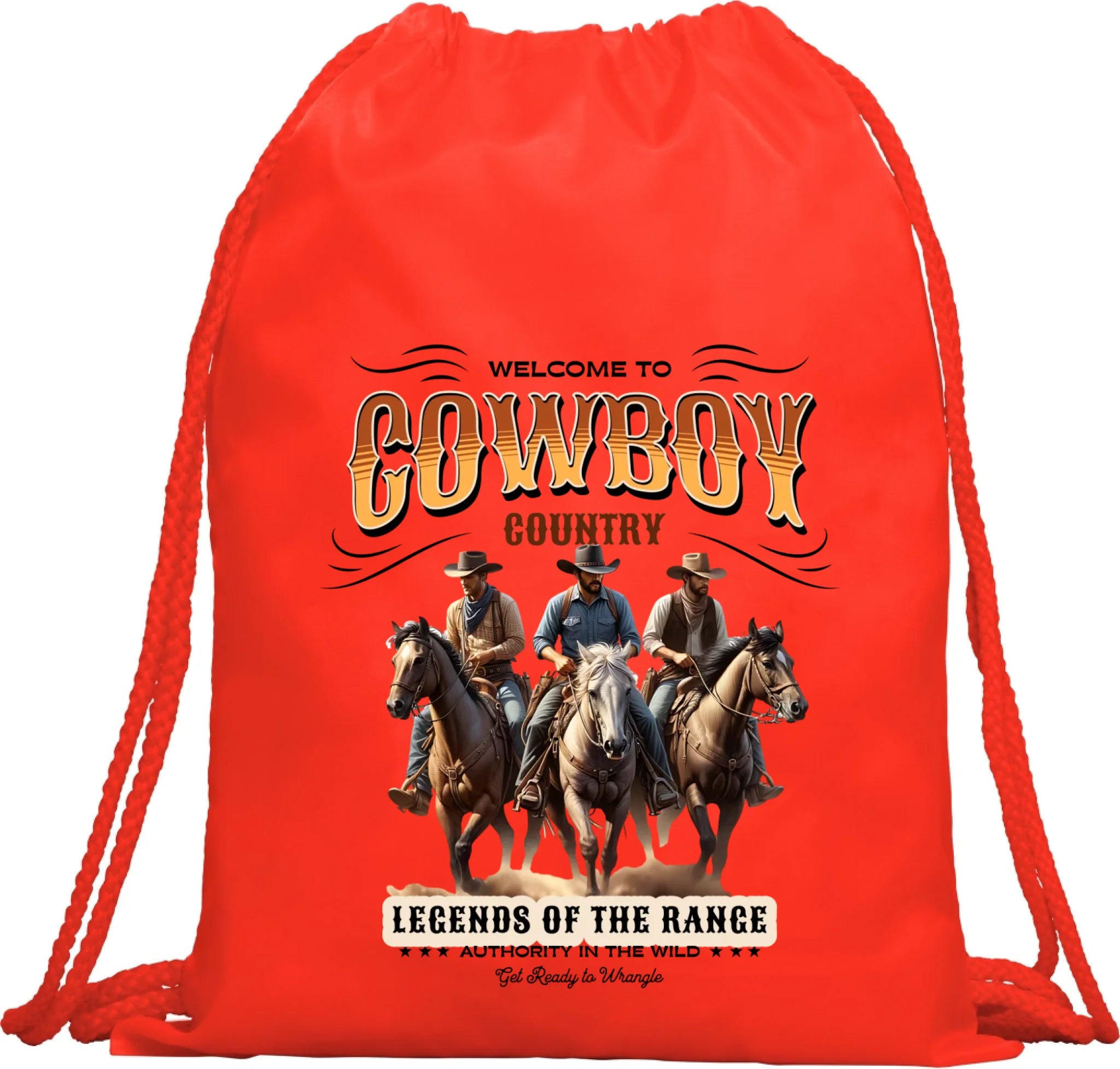 COWBOY 2 MOTIVY batoh, taška Multifunkční batoh KAGU červená 35x45 cm