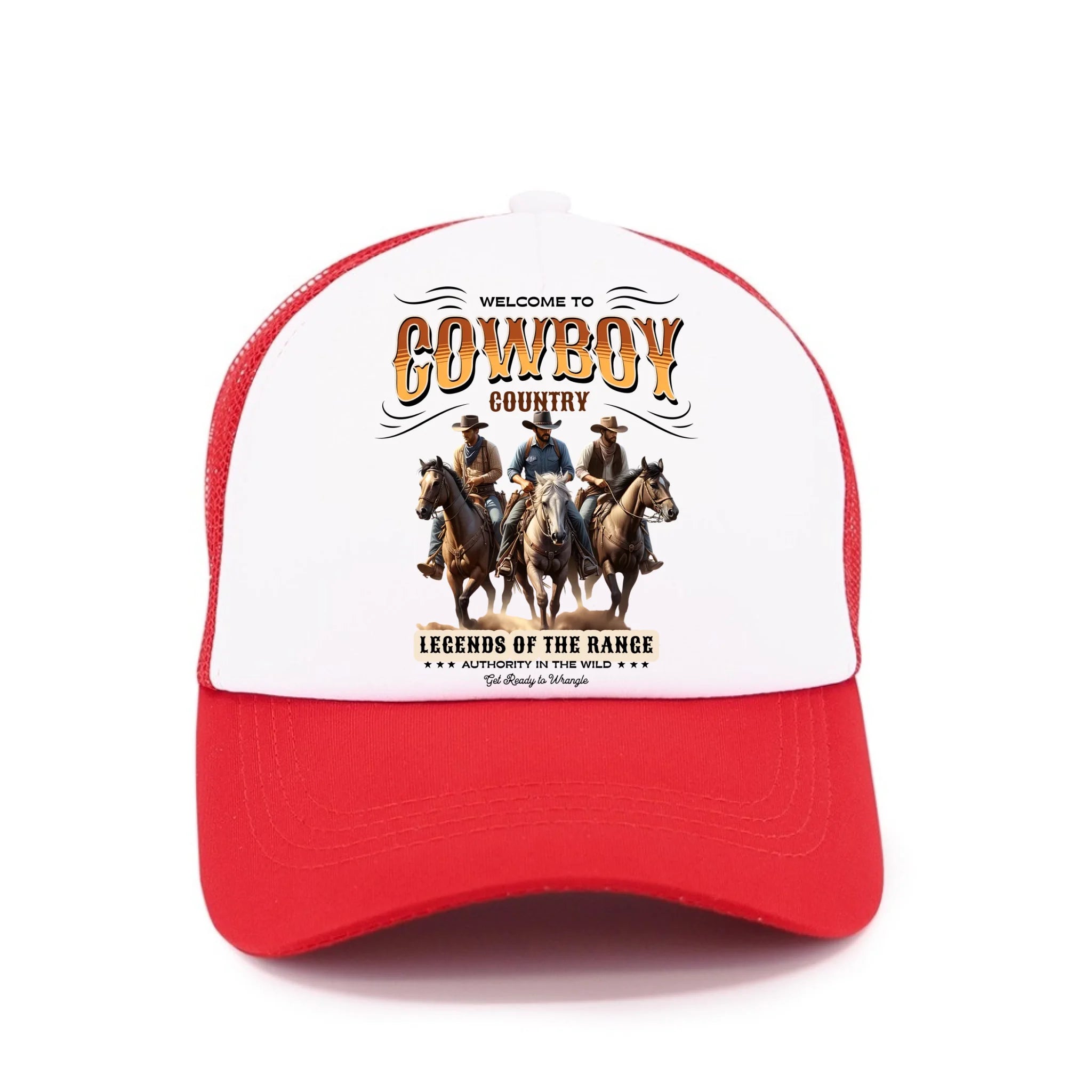 COWBOY 2 MOTIVY kšiltovka Kšiltovka TRUCKER červená 58