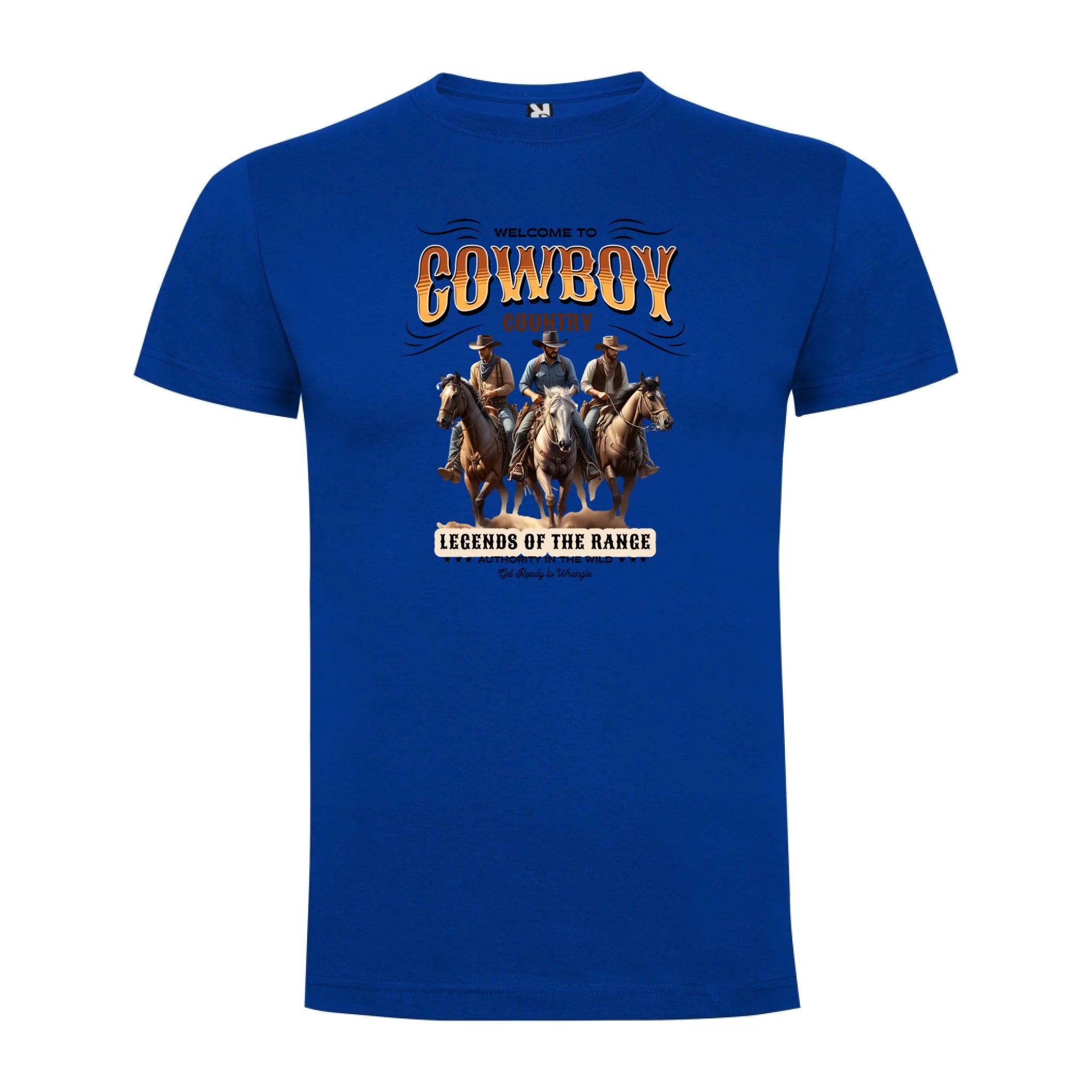 COWBOY 2 MOTIVY chlapecké tričko potisk jen dopředu chlapecké DOGO Modrá