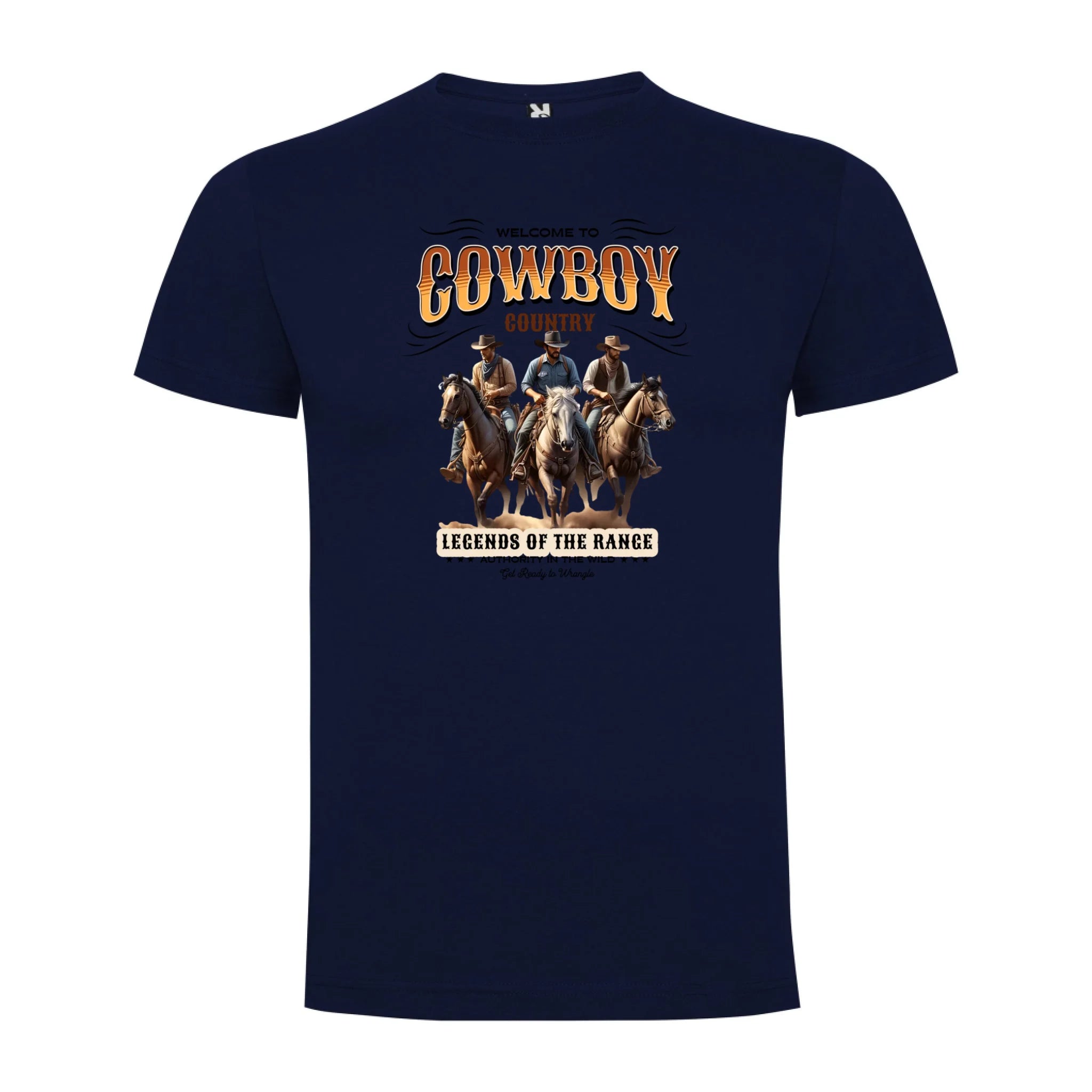CHLAPECKÉ TRIČKO s motivem COWBOY (2+ motivy) potisk jen dopředu chlapecké DOGO Námořnická modrá