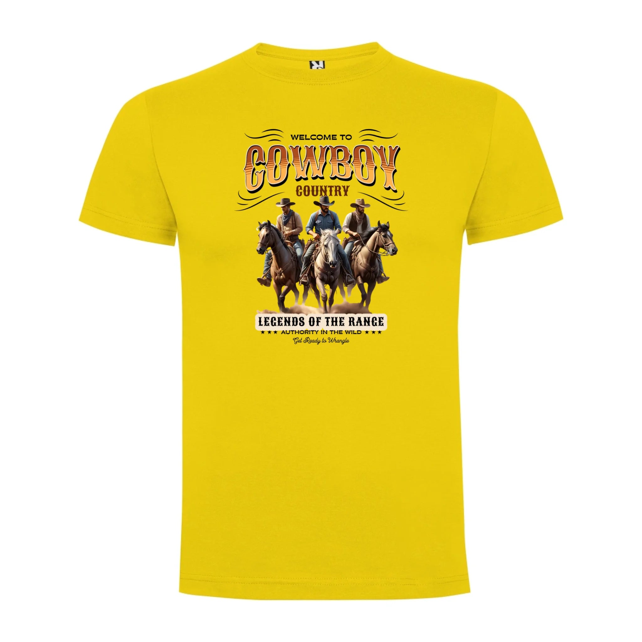 COWBOY 2 MOTIVY chlapecké tričko potisk jen dopředu chlapecké DOGO Žlutá
