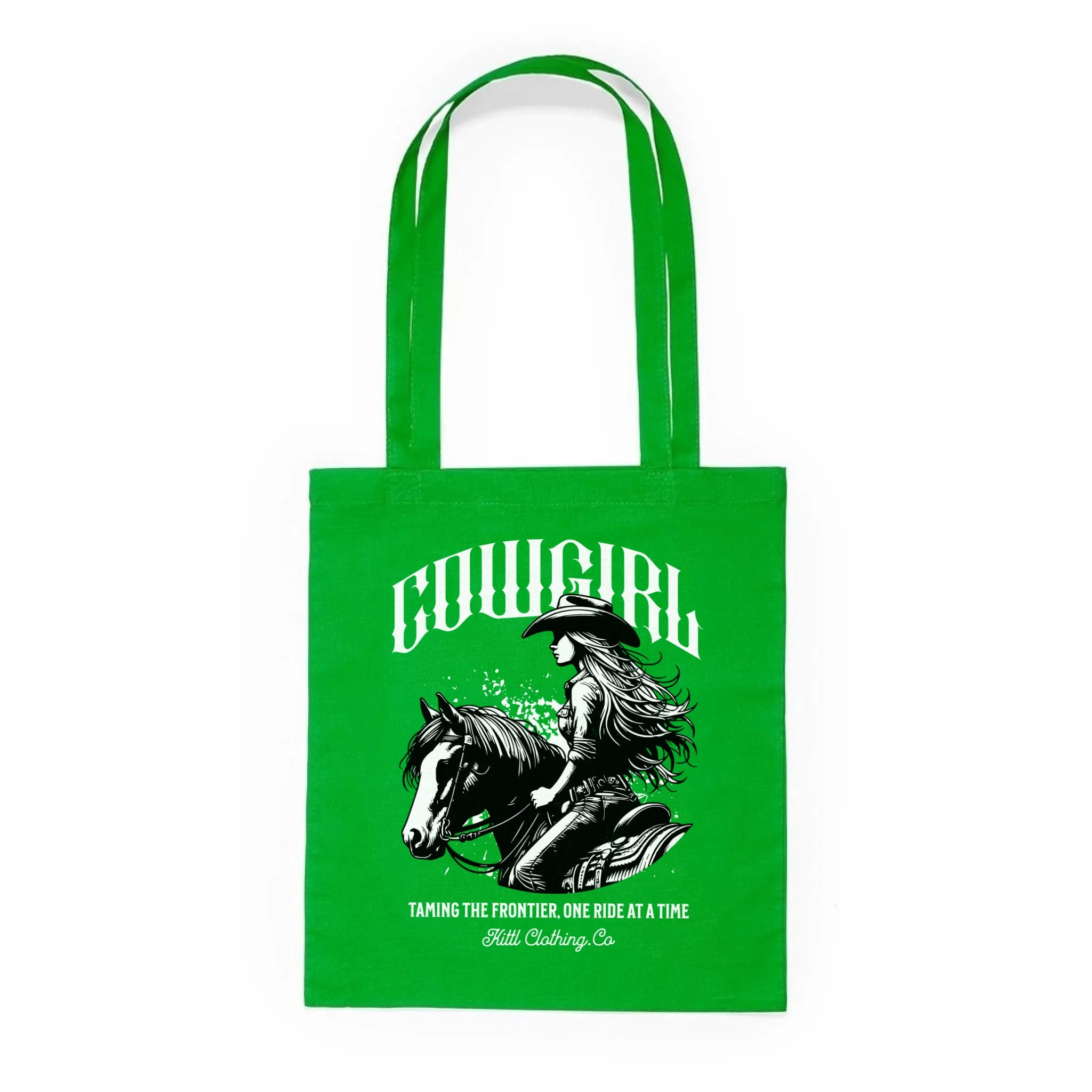 COWGIRL (výběr ze 5 motivů) batoh, taška Plátěná taška KNOLL zelená 36x40