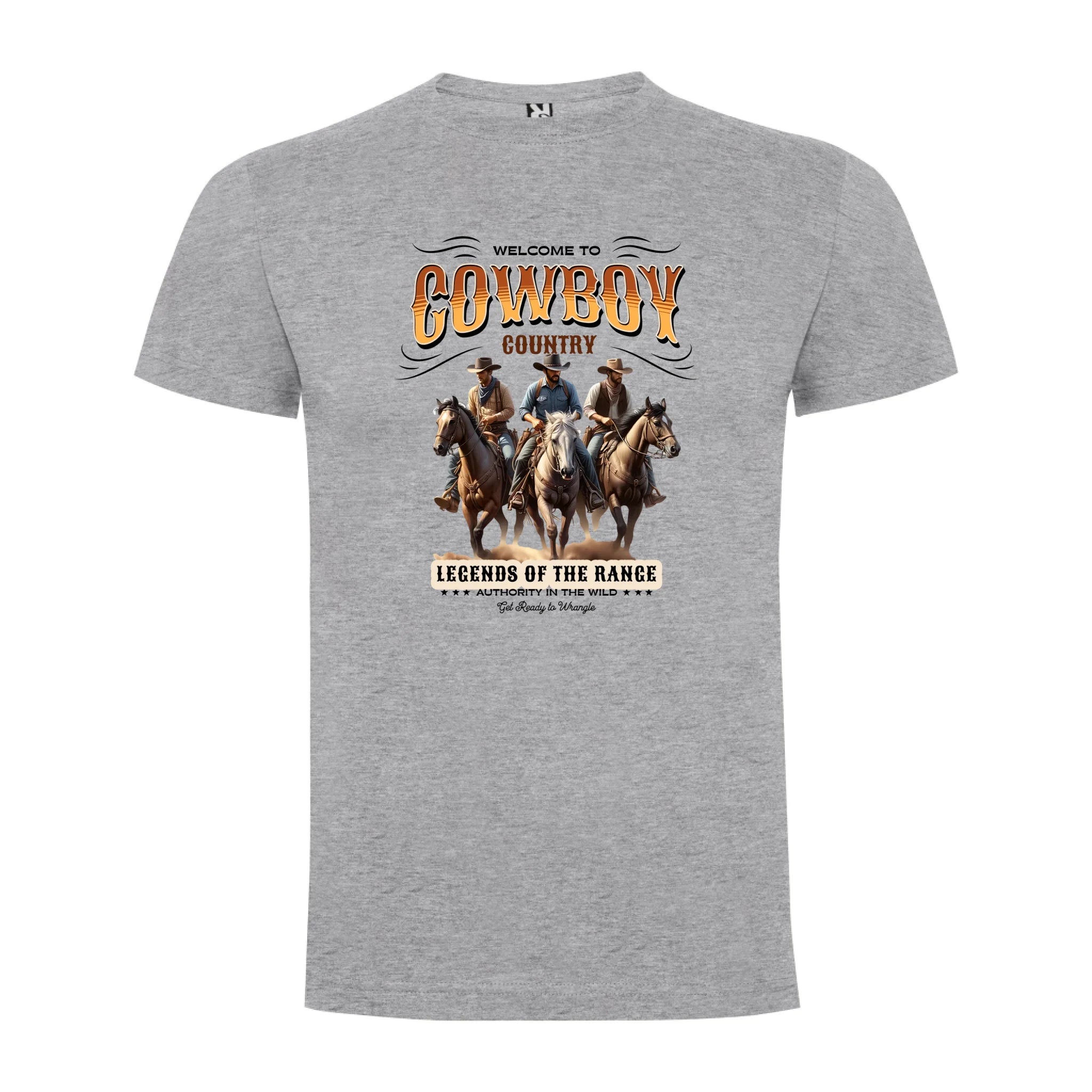 PÁNSKÉ TRIČKO s motivem COWBOY (2+ motivy) potisk jen dopředu pánské DOGO Melír