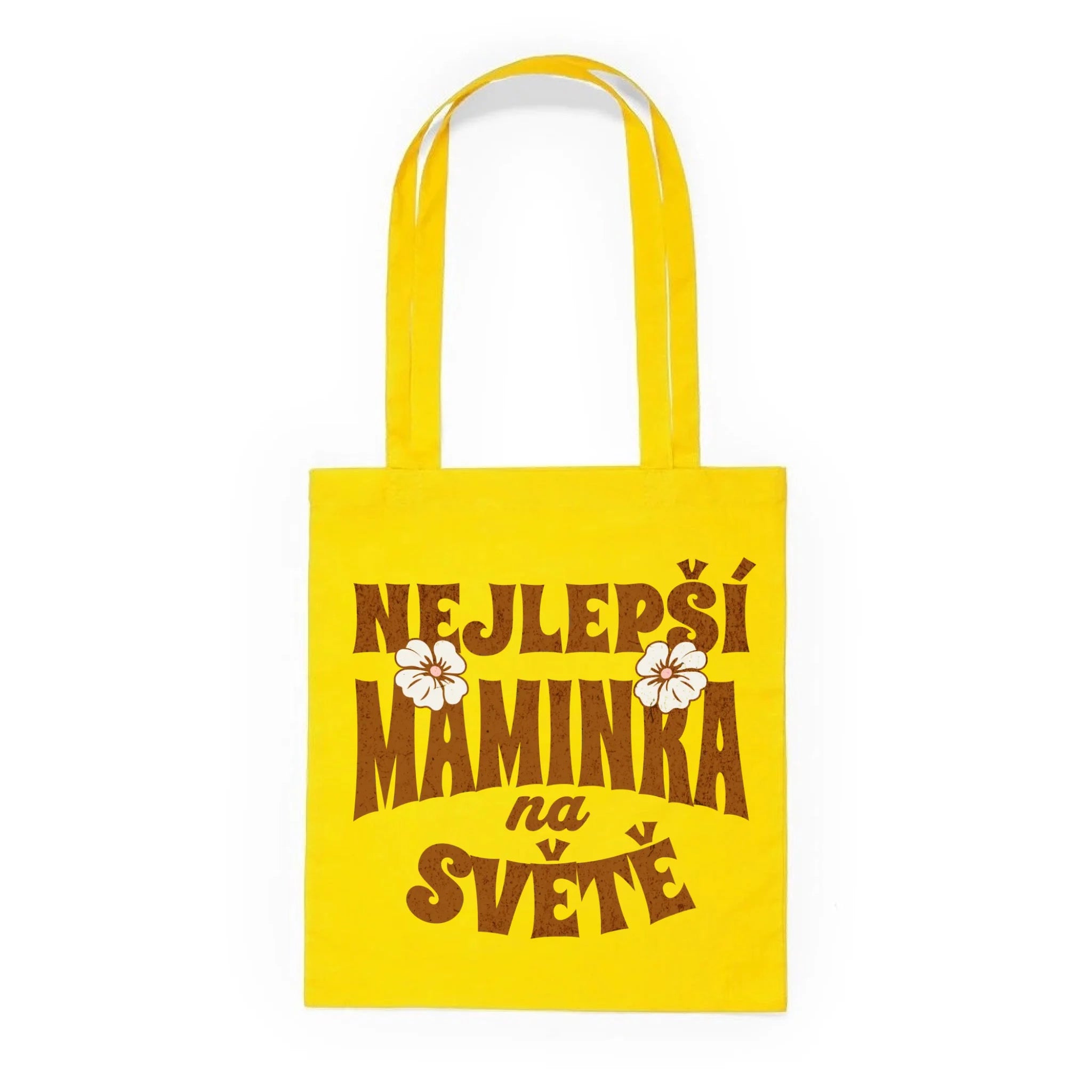 NEJ MÁMA (výběr z 20 motivů) batoh, taška Plátěná taška KNOLL žlutá 36x40
