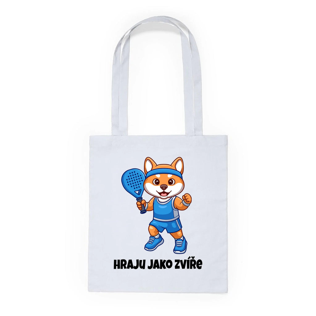 HRAJU JAKO ZVÍŘE (výběr ze 3 motivů) batoh, taška Plátěná taška KNOLL bílá 36x40