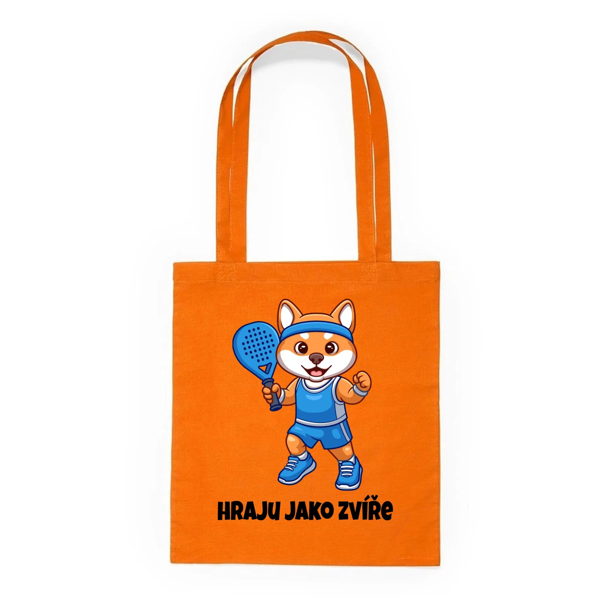 HRAJU JAKO ZVÍŘE (výběr ze 3 motivů) batoh, taška Plátěná taška KNOLL oranžová 36x40