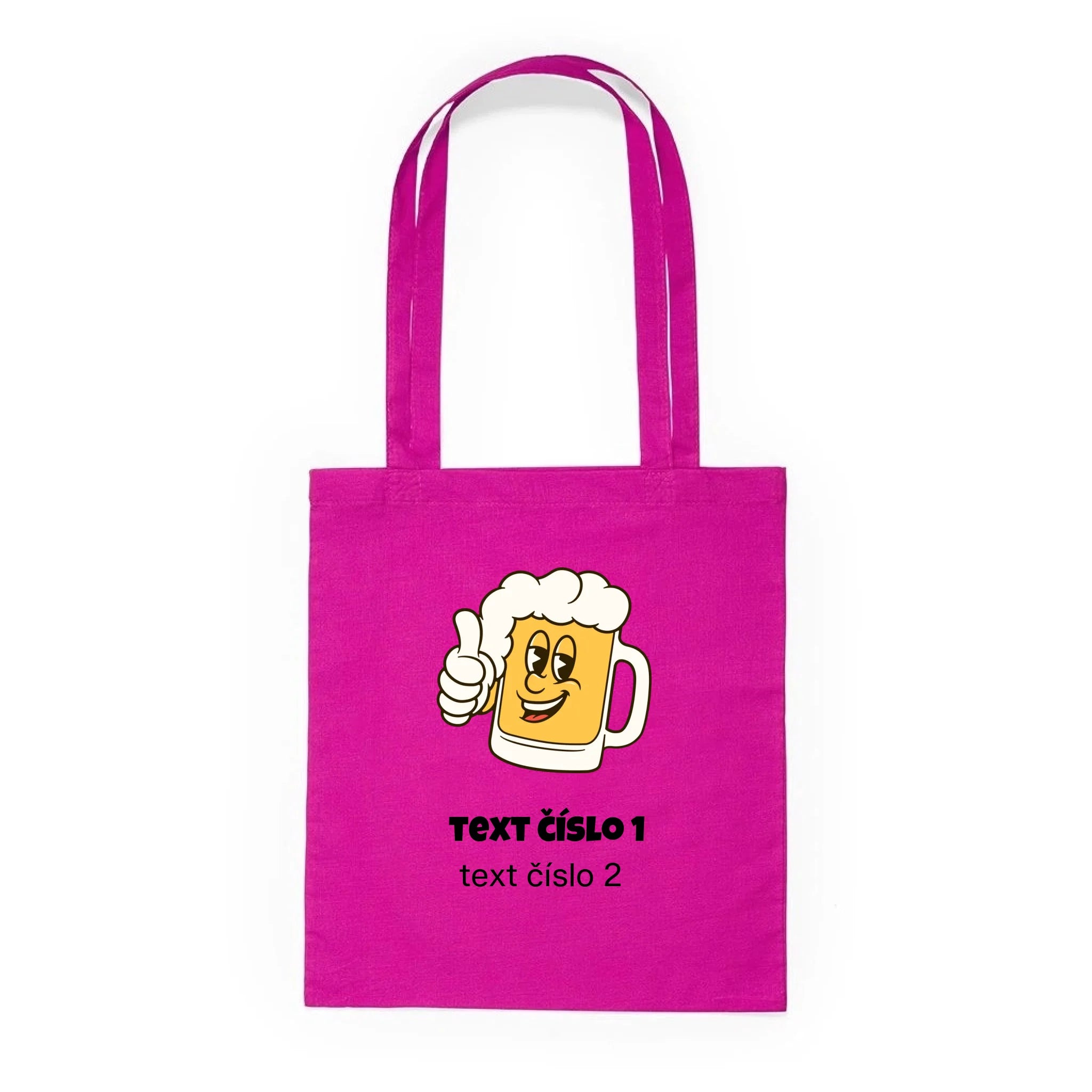 PIVO VÝBĚR OBRÁZKU (10+motivů) a MOŽNOST DOPLNIT VLASTNÍ TEXTY batoh, taška Plátěná taška KNOLL růže 36x40
