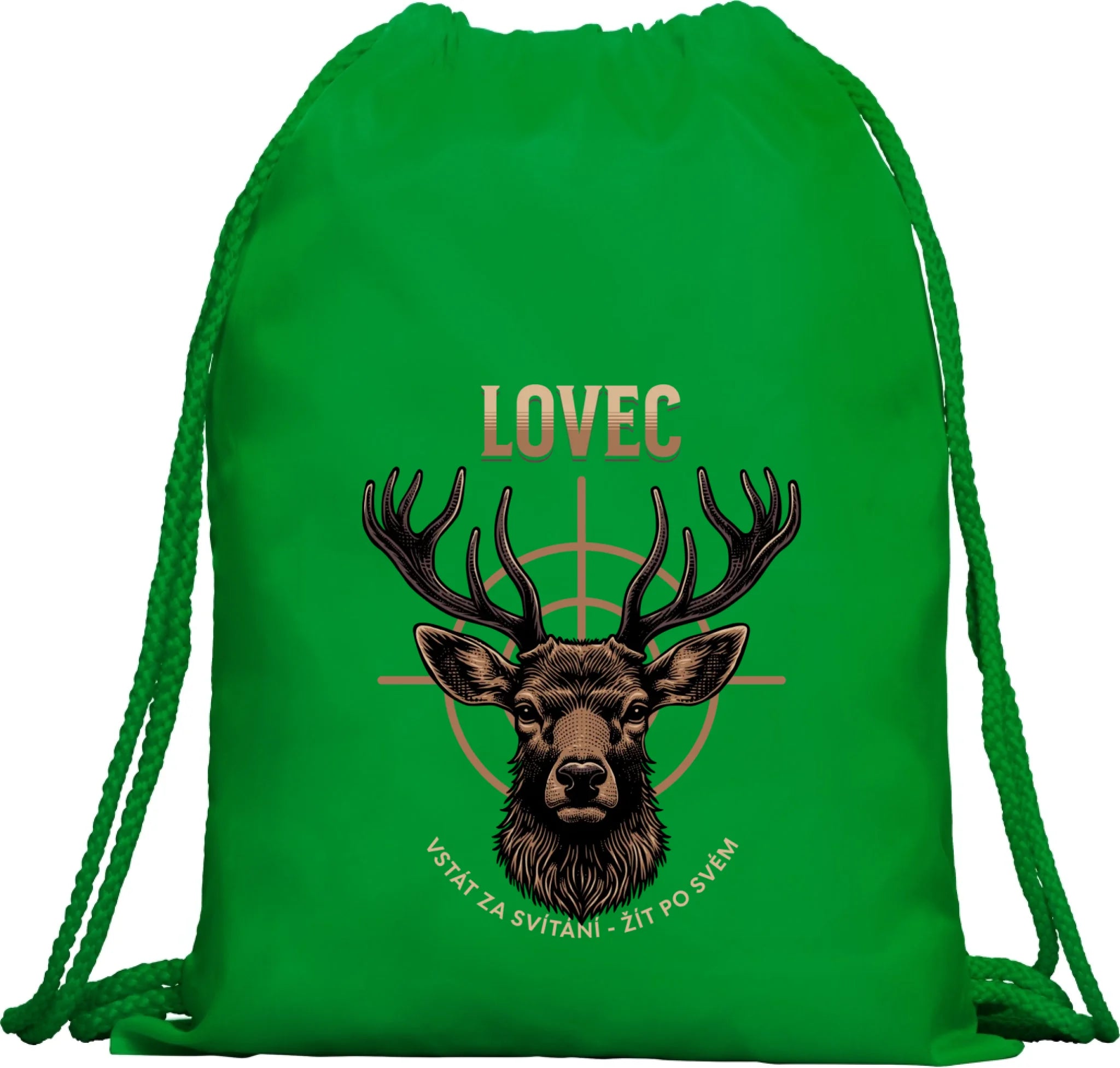 LOVEC (výběr z 6 motivů) batoh, taška Multifunkční batoh KAGU zelená 35x45 cm