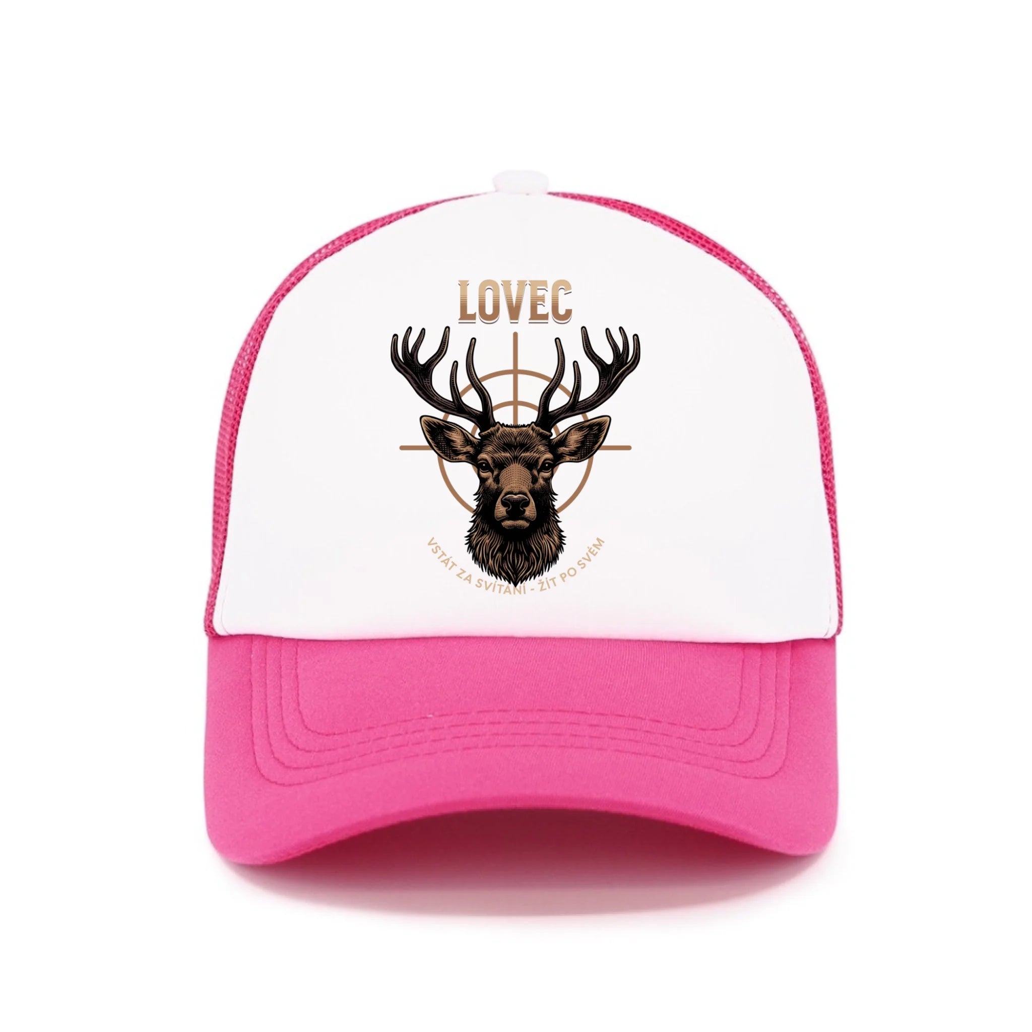 LOVEC (výběr z 6 motivů) kšiltovka Kšiltovka TRUCKER růžová 58
