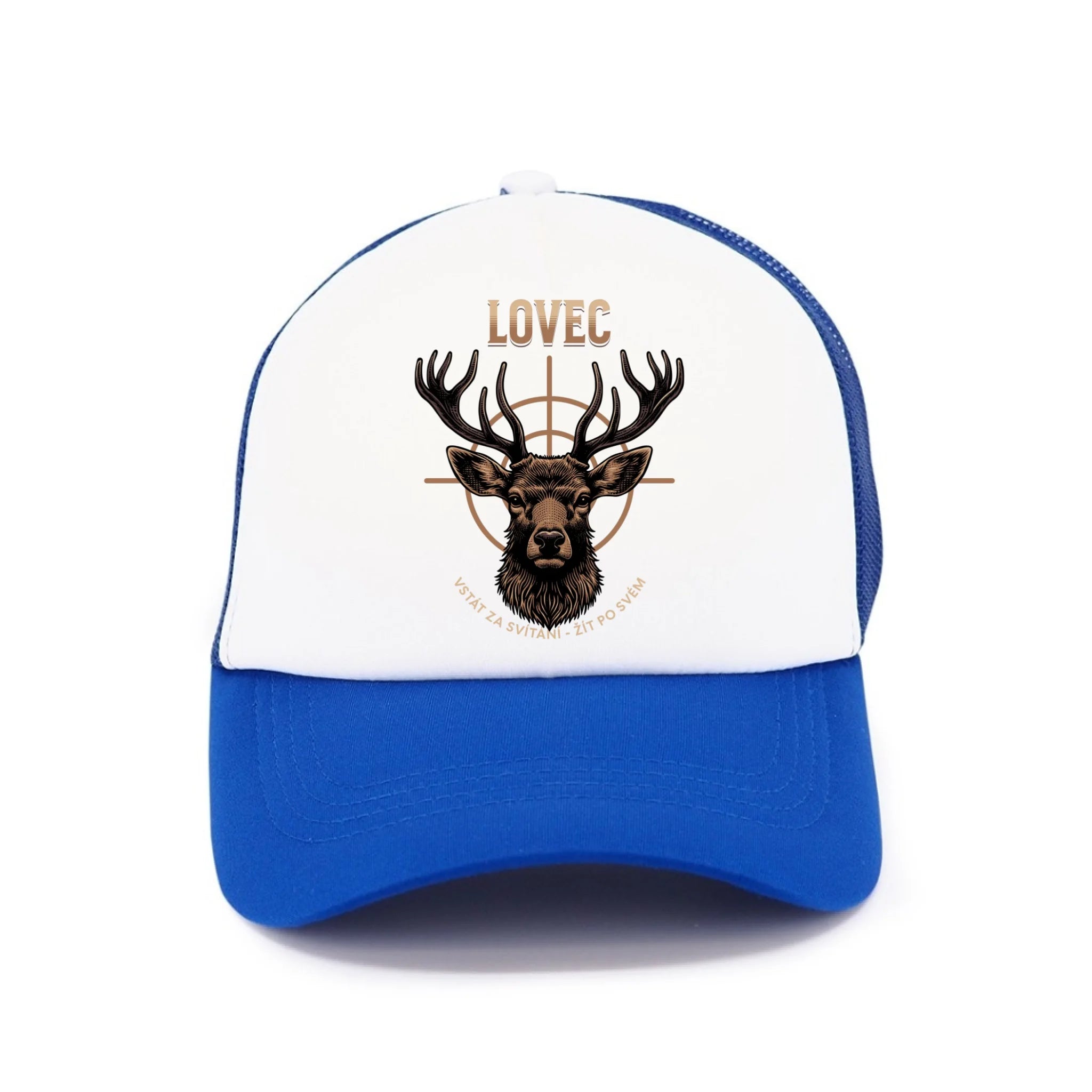 LOVEC (výběr z 6 motivů) kšiltovka Kšiltovka TRUCKER modrá 58