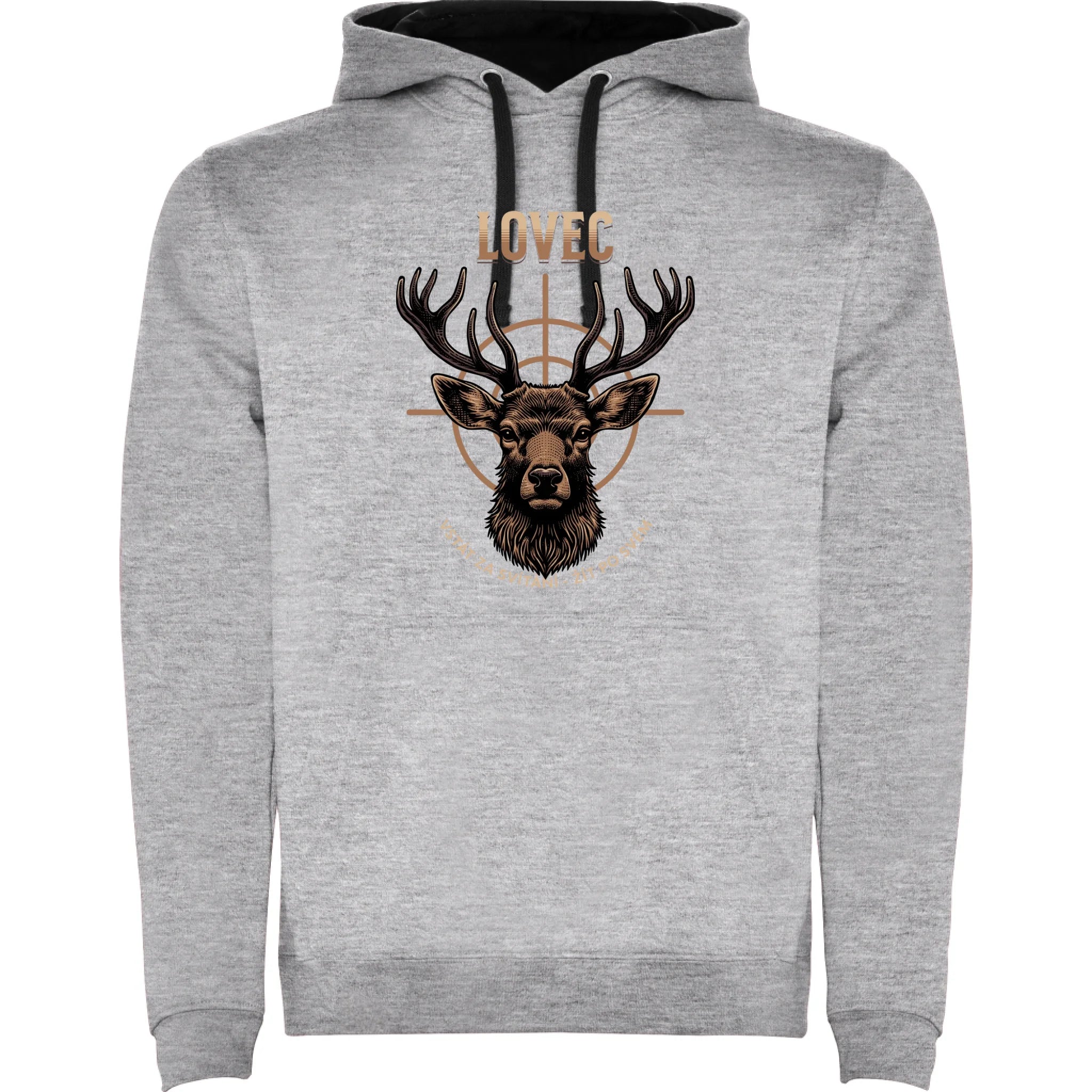 LOVEC (výběr z 6 motivů) pánská mikina s kapucí