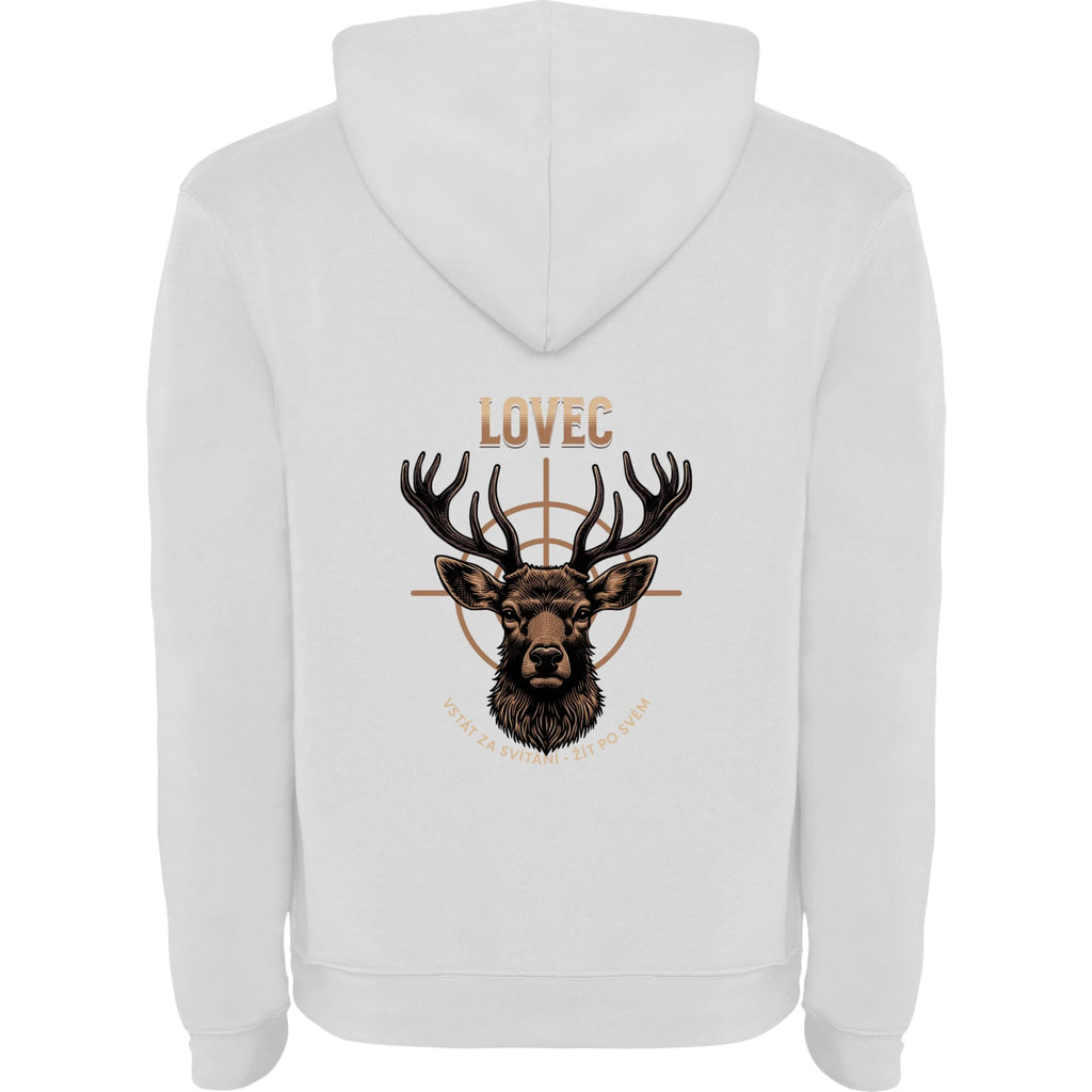 LOVEC (výběr z 6 motivů) pánská mikina s kapucí
