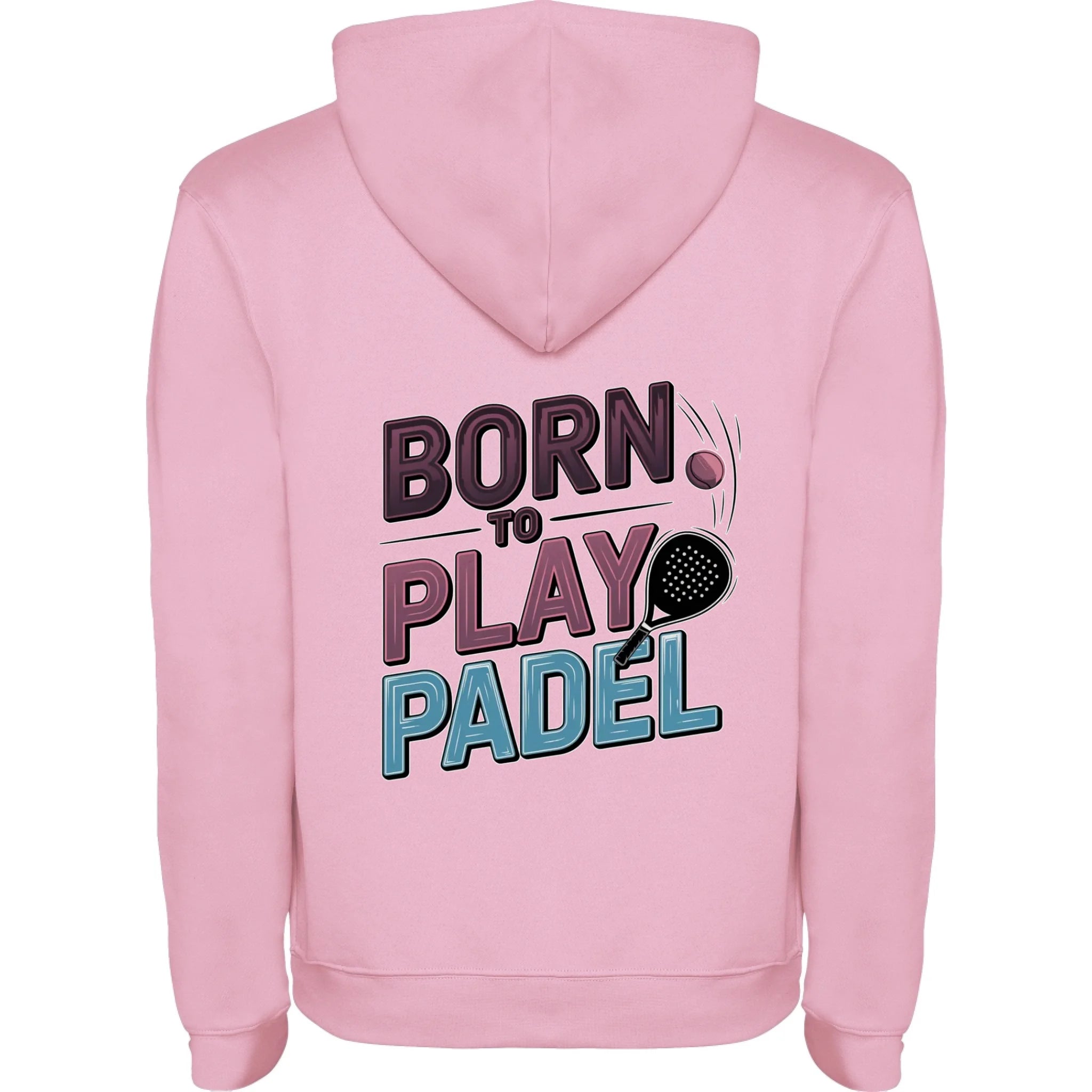 PRO HRÁČE PADELU (výběr z 18+ motivů) pánská mikina s kapucí potisk jen na záda pánská mikina urban Růžová