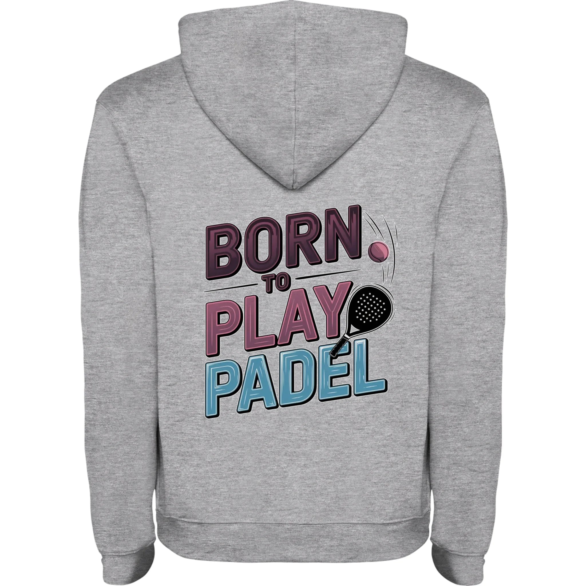 PRO HRÁČE PADELU (výběr z 18+ motivů) pánská mikina s kapucí potisk jen na záda pánská mikina urban Melír černá