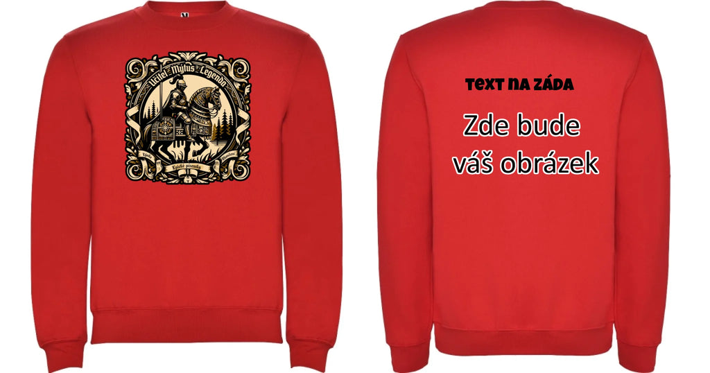 UČITEL (20+ motivů) MOŽNOST OBOUSTRANNĚHO POTISKU unisex mikina bez kapuce