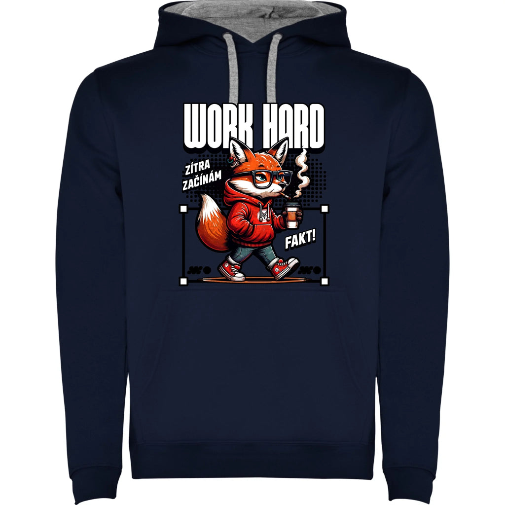 PRÁCE pánská mikina s kapucí (15+motivů)