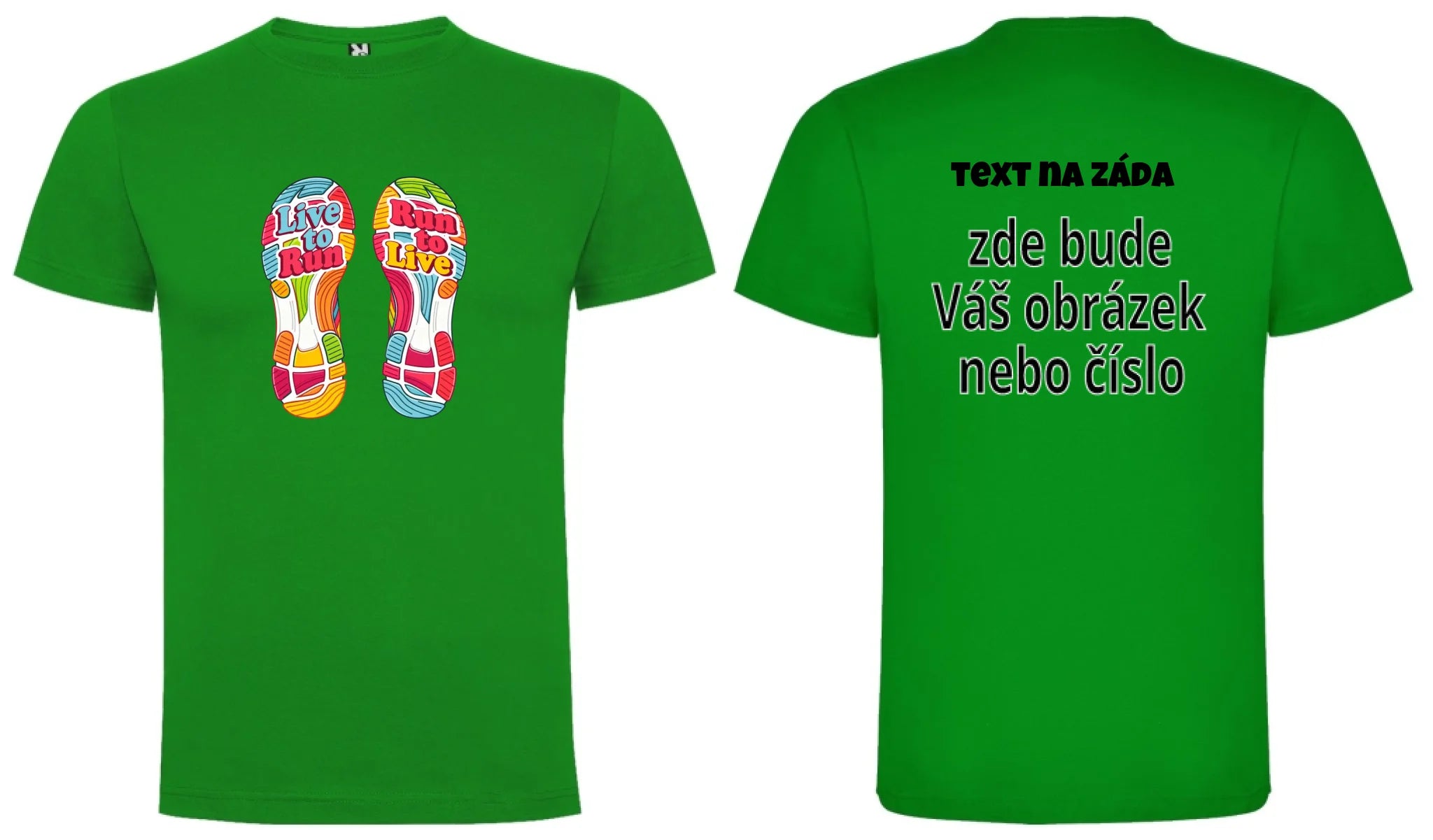 pánské tričko BĚH výběr z motivů
