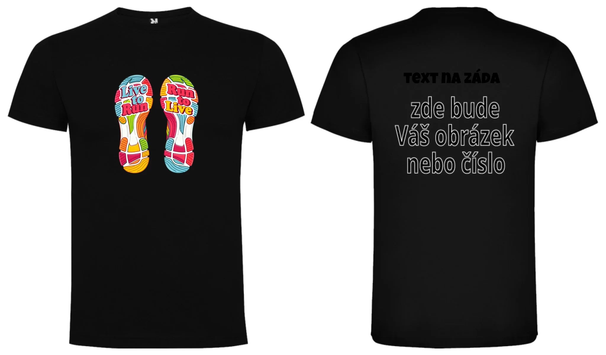 pánské tričko BĚH výběr z motivů