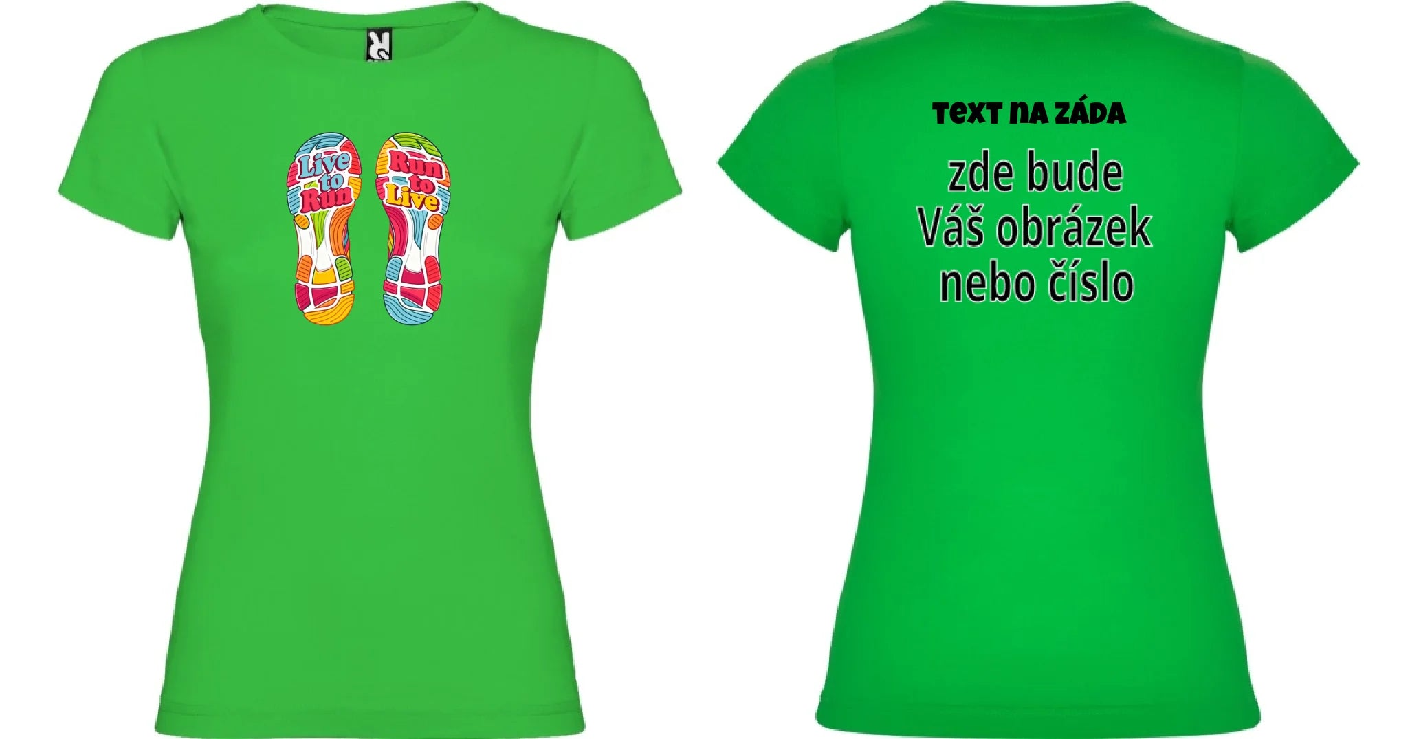 dámské tričko BĚH výběr z motivů