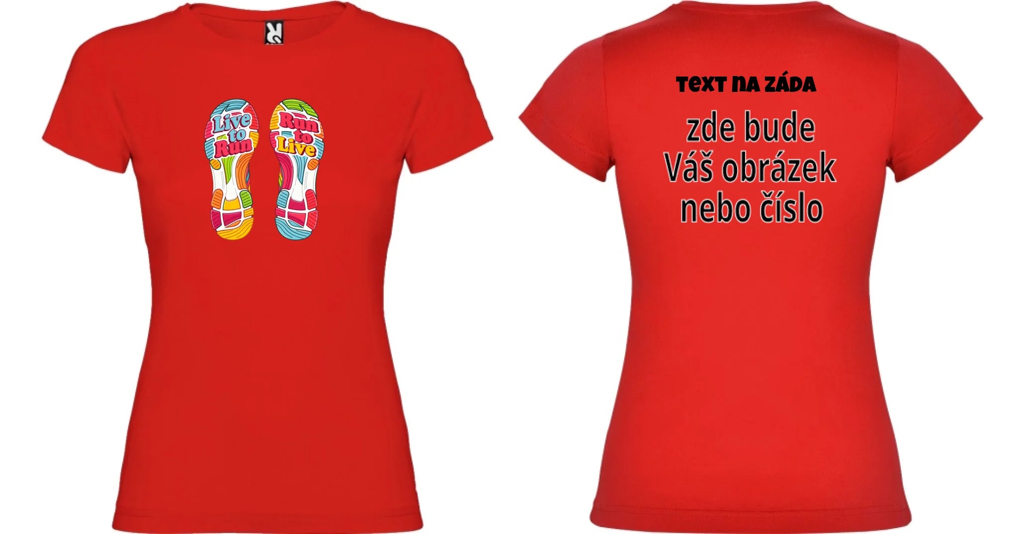 dámské tričko BĚH výběr z motivů