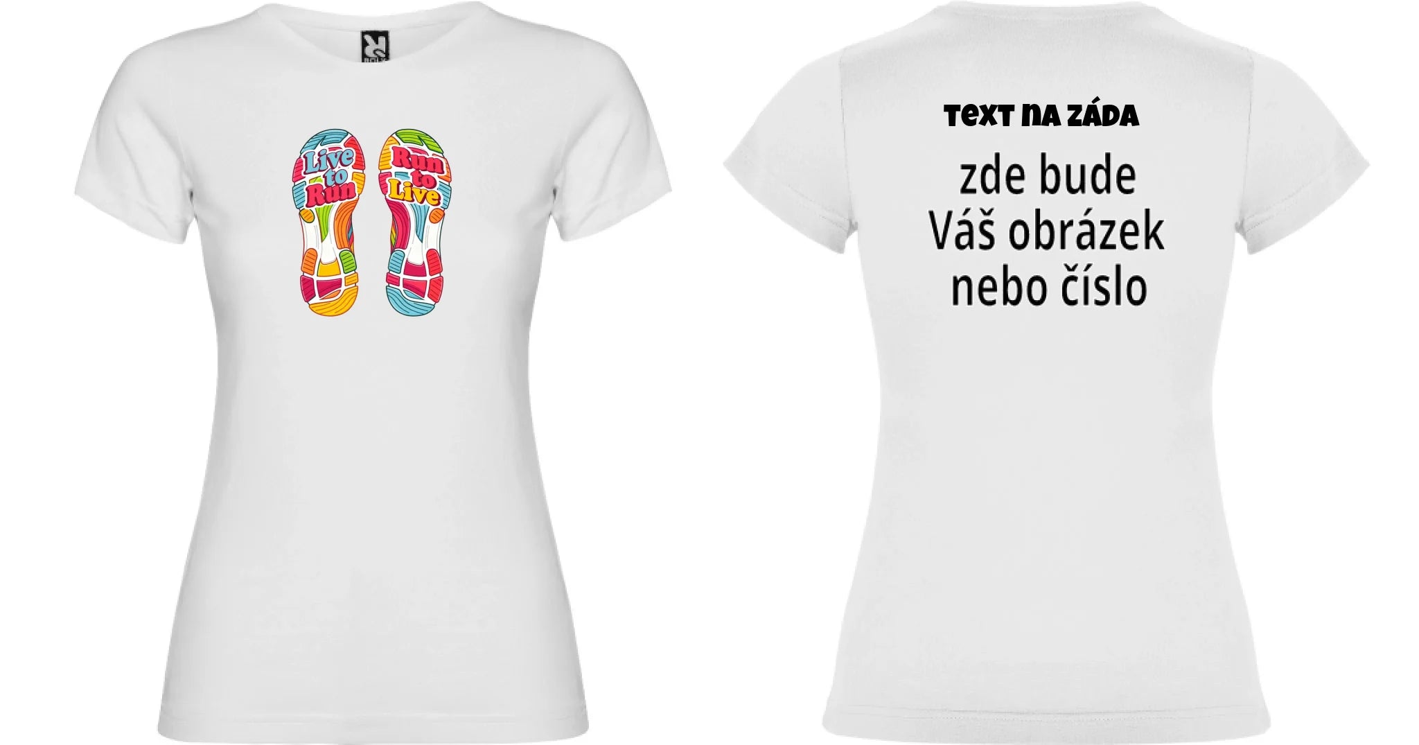 dámské tričko BĚH výběr z motivů