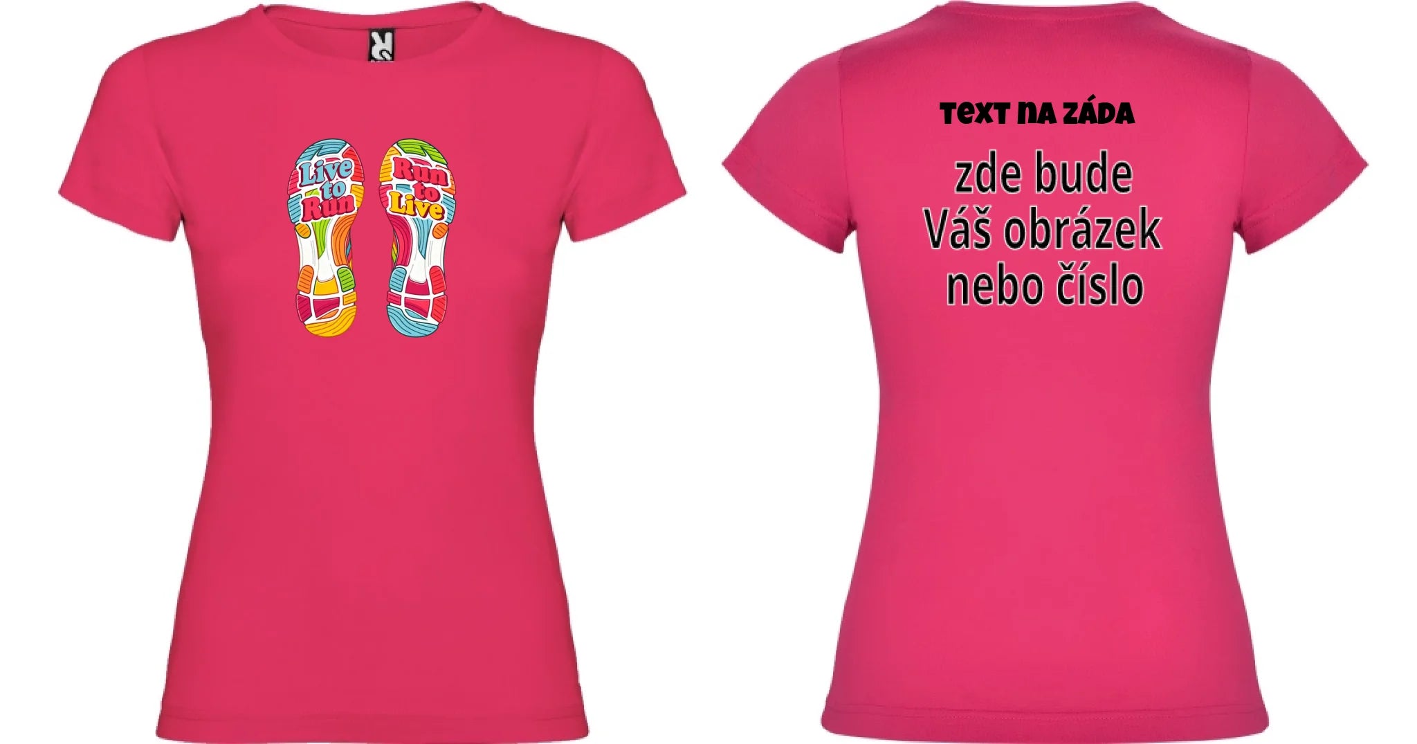 dámské tričko BĚH výběr z motivů