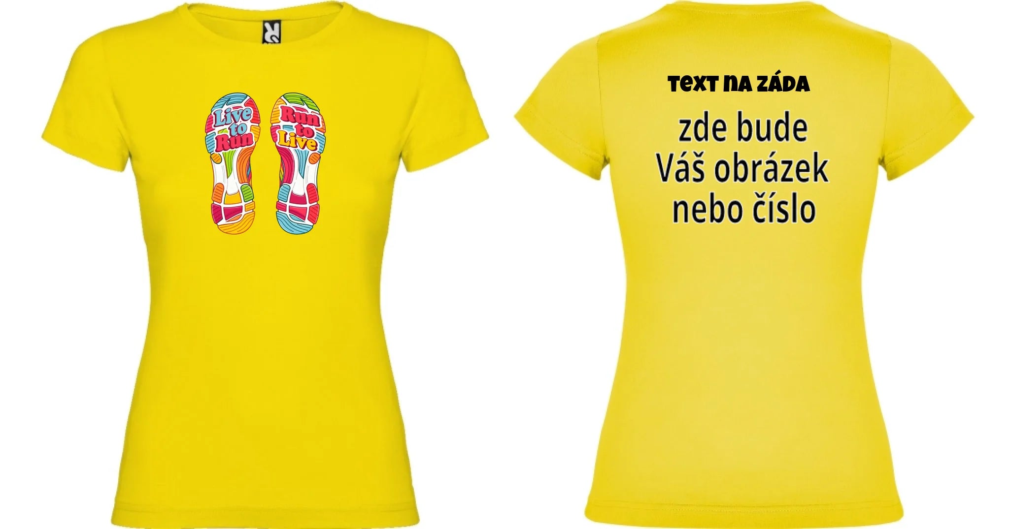 dámské tričko BĚH výběr z motivů