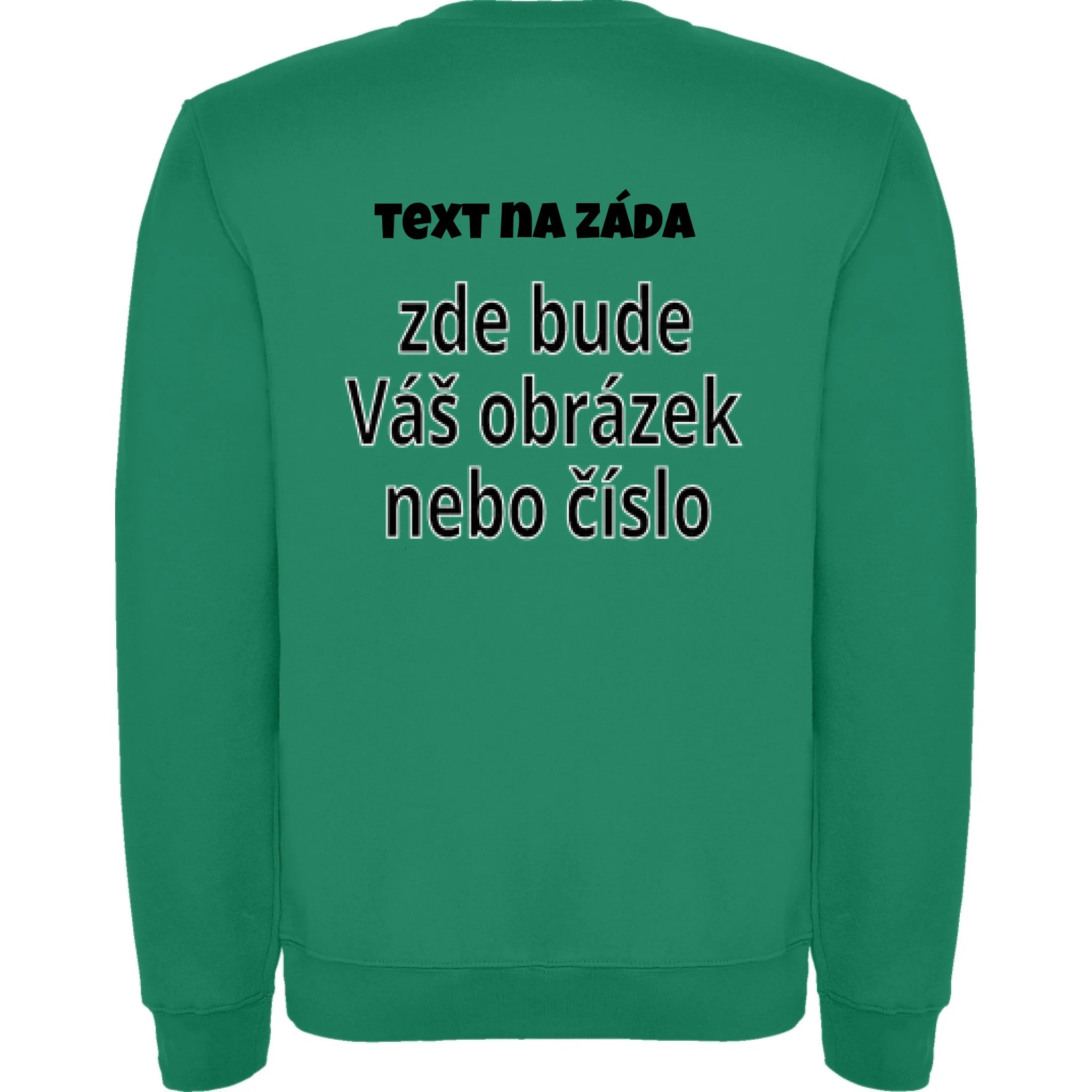 sytě zelená záda