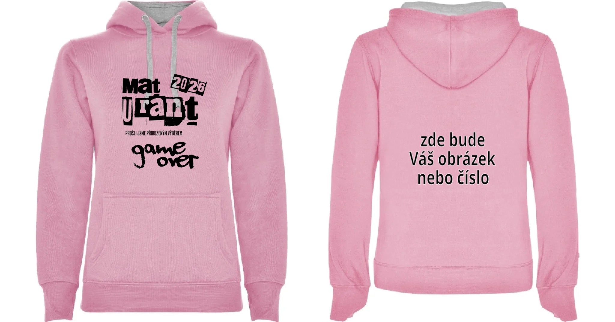 růžová melír oboustr