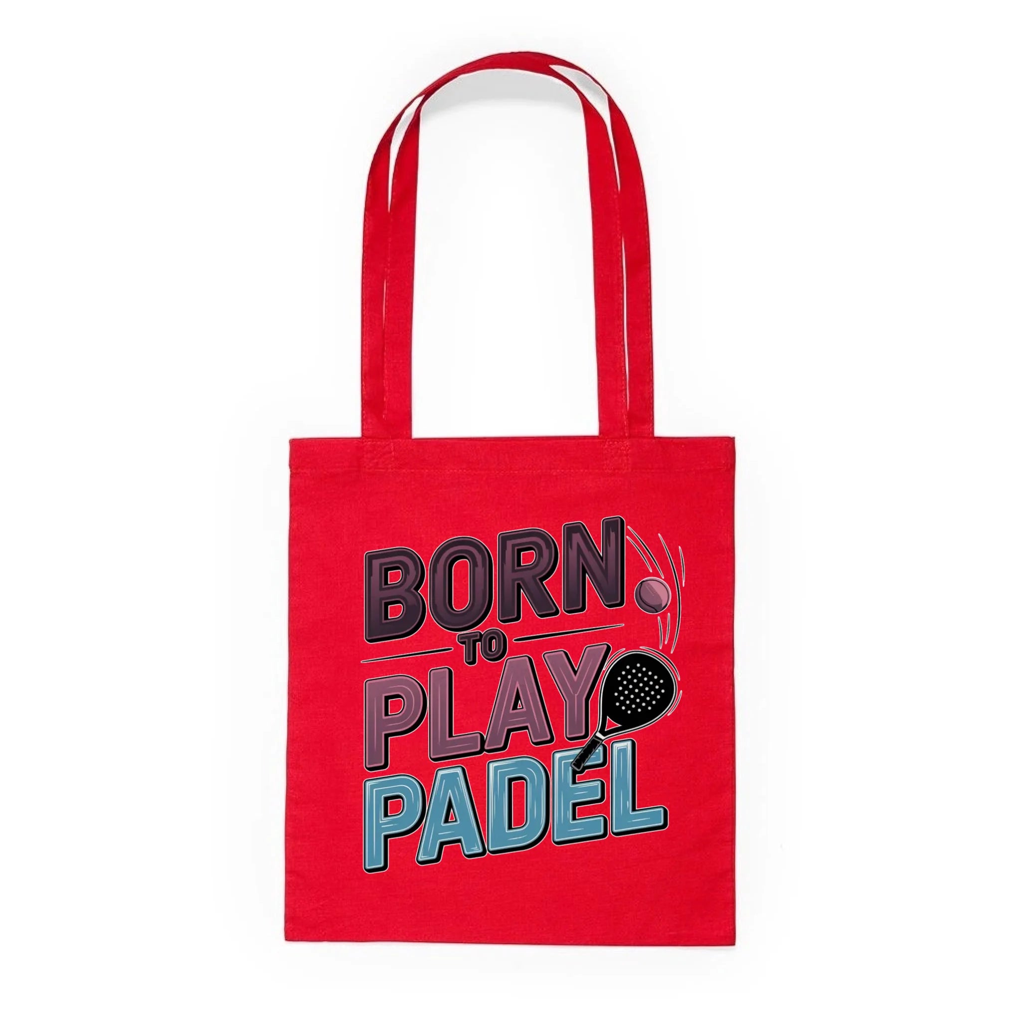 BATOH nebo TAŠKA s motivem PADEL (výběr z 18+ potisků) Plátěná taška KNOLL červená 36x40