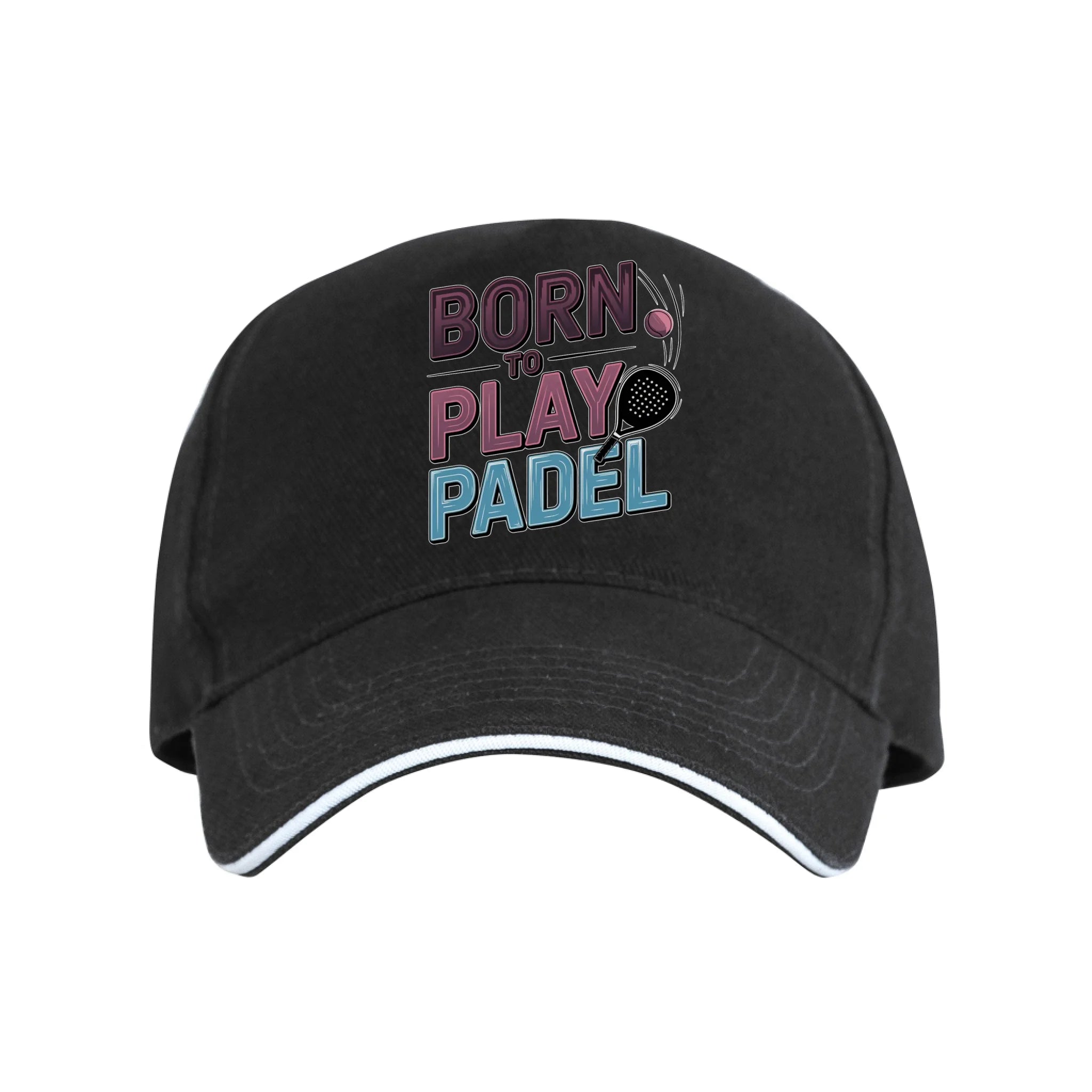 KŠILTOVKA s motivem PADEL (výběr z 18+ potisků) Kšiltovka ERIS černá 58